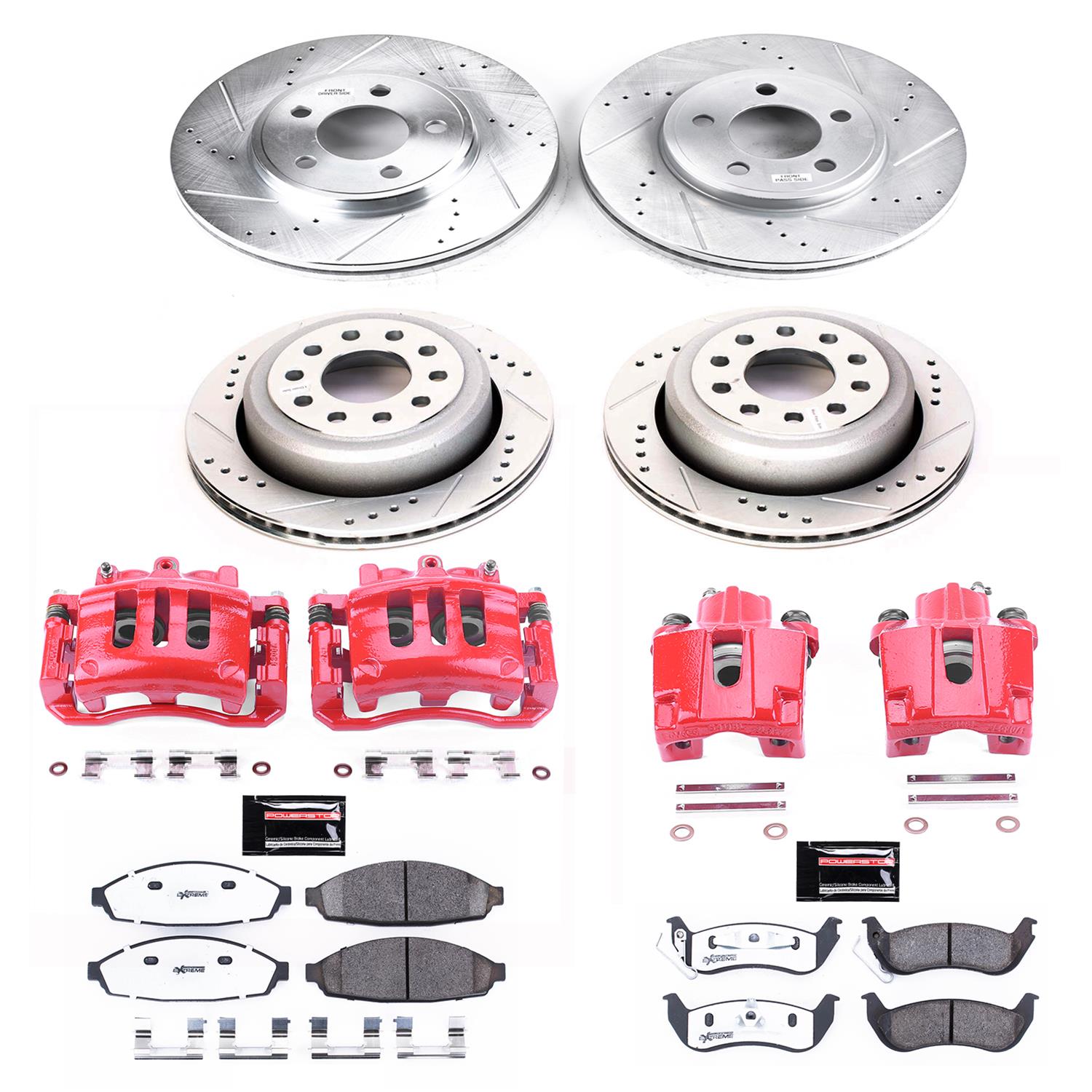 Power Stop 03-11 Lincoln Town Car Front and Rear Z26 Street Kit w/Cals (1x psbS4840, 1x psbS4850, 1x psbK1364-26, 1x psbK5293-26) thumbnail 6