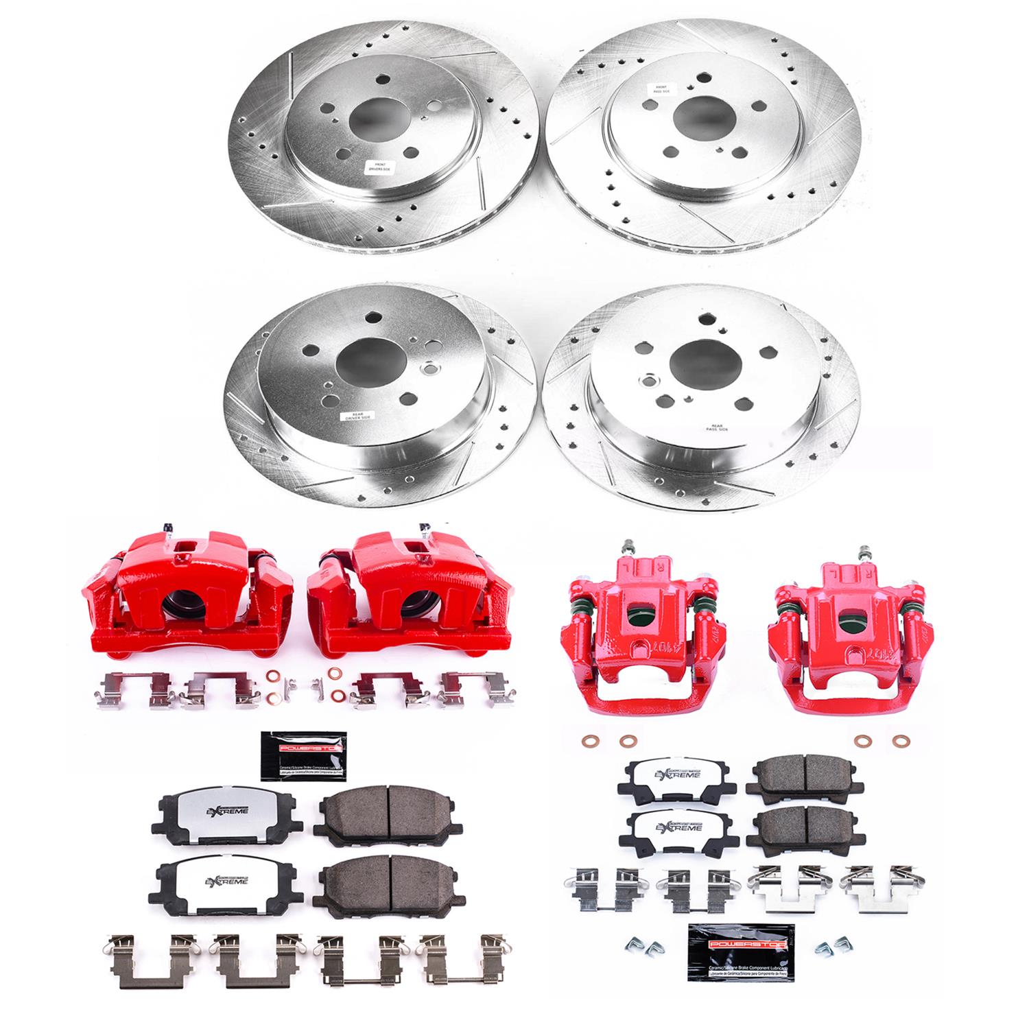 Power Stop 04-06 Lexus RX330 Front & Rear Z36 Truck & Tow Brake Kit w/Calipers (1x psbKC196-36, 1x psbKC5333A-36) thumbnail 9