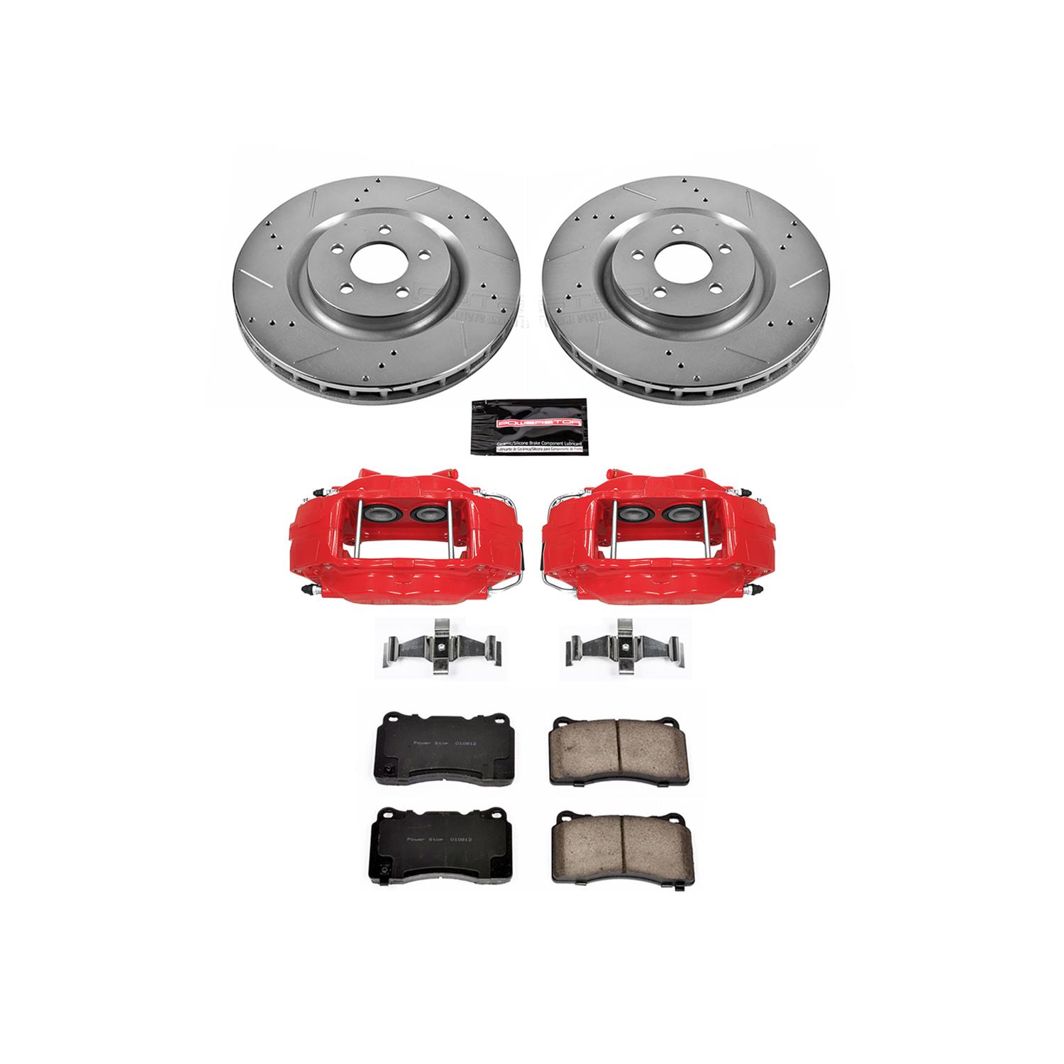 Power Stop 07-14 Ford Mustang Front Z23 Evolution Sport Brake Kit w/Calipers (1x psbK4547, 1x psbS5128) thumbnail 8