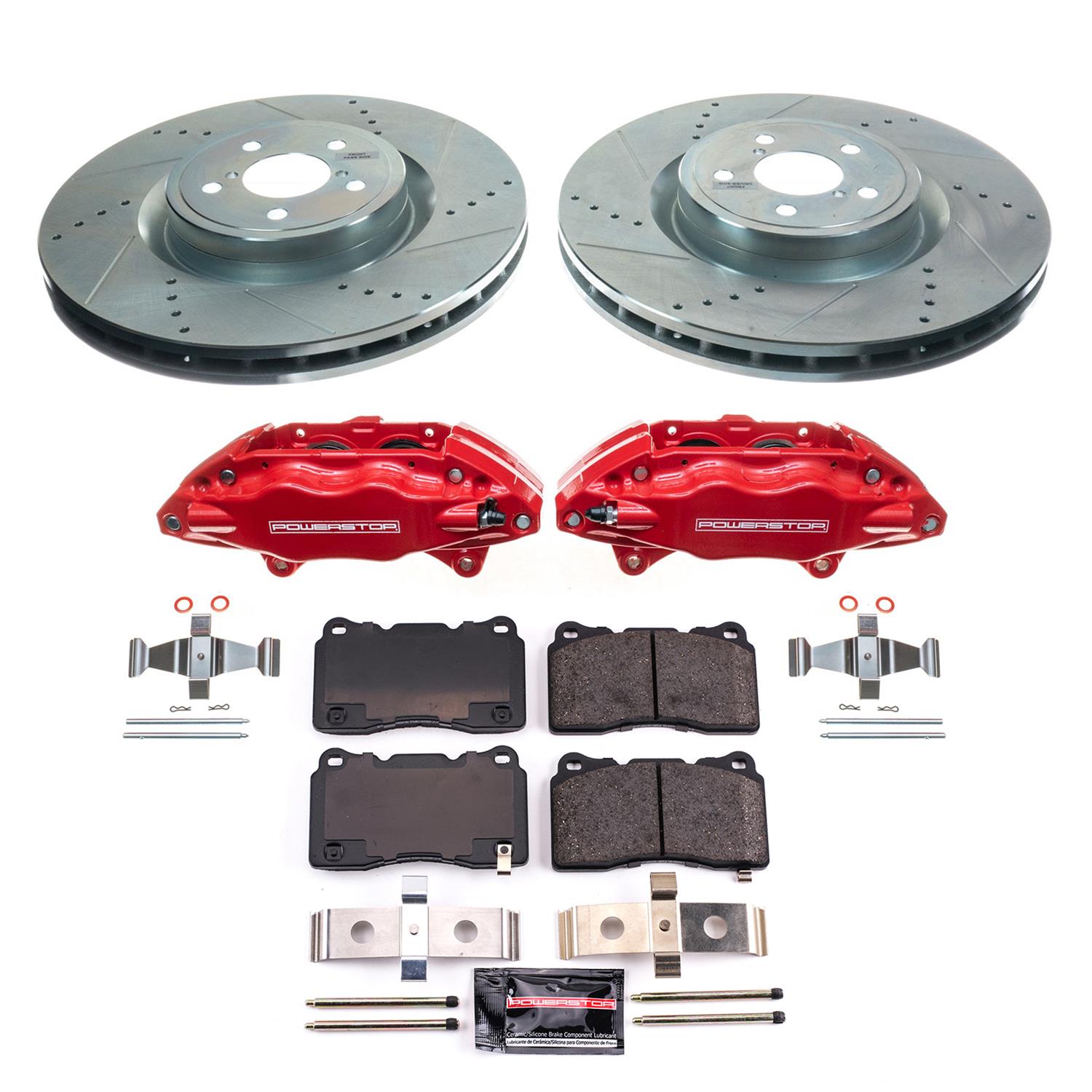 Power Stop 2004 Subaru Impreza Front Z23 Evolution Kit w/Calipers (1x psbS3698, 1x psbK4549) thumbnail 2