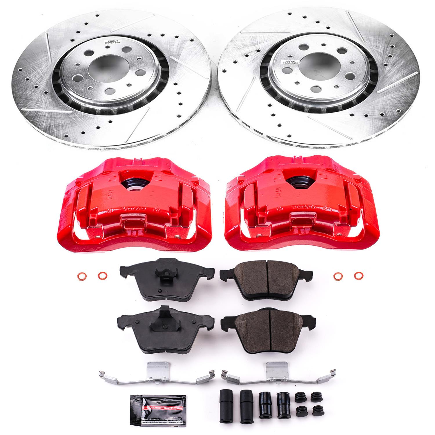 Power Stop 03-14 Volvo XC90 Front Z23 Evolution Sport Brake Kit w/Calipers (1x psbK4552, 1x psbS2962) thumbnail 5