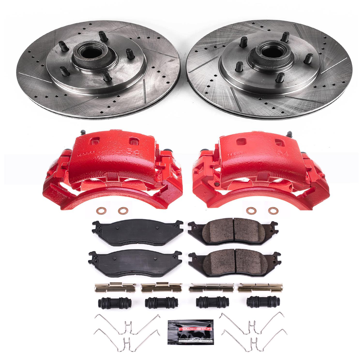 Power Stop 04-06 Ford E-150 Front Z23 Evolution Kit w/Cals (1x psbS4936, 1x psbZ23-1045, 1x psbAR85111XL, 1x psbAR85111XR) thumbnail 5