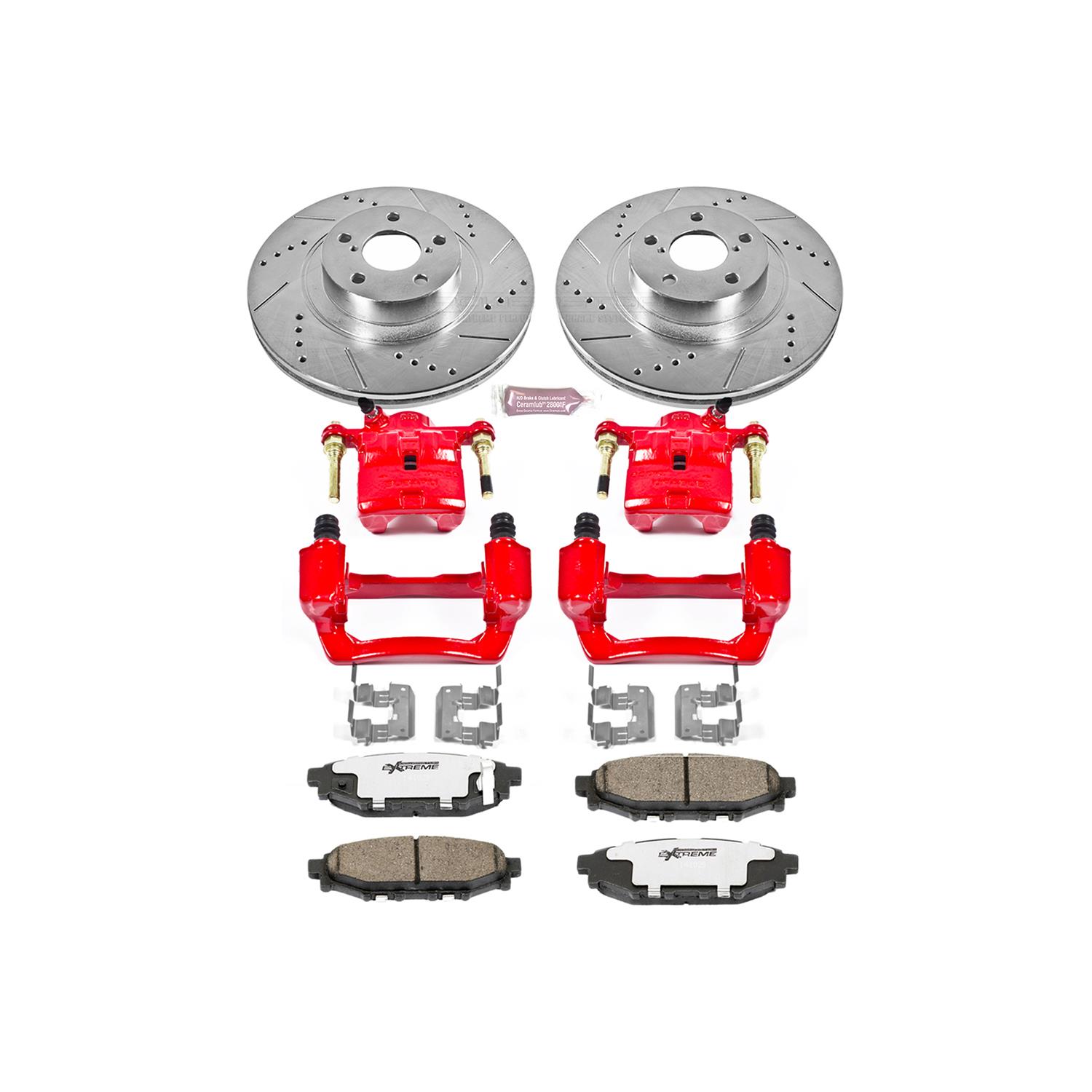 Rear Only Power Stop KC4631 1-Click Performance Brake Kit with Caliper