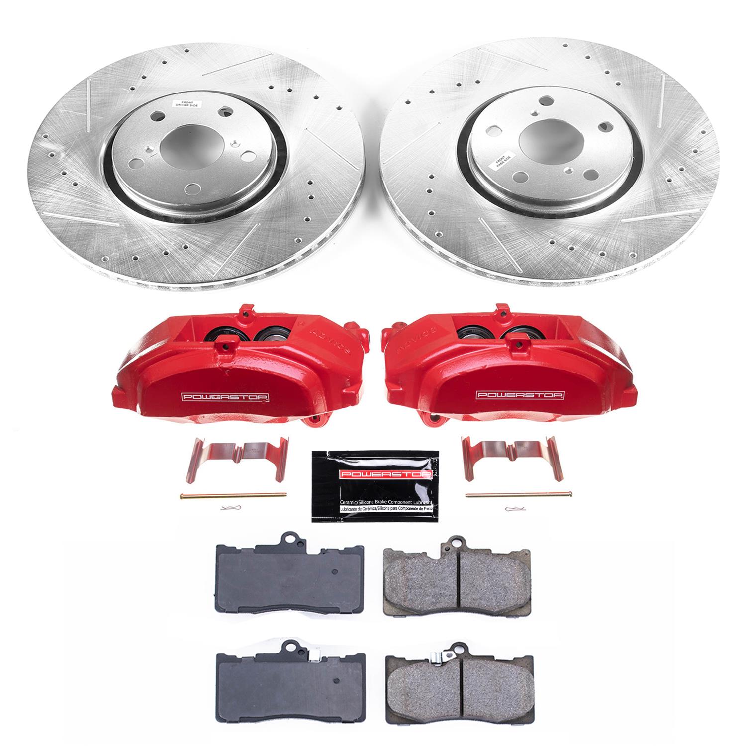 Power Stop 07-11 Lexus GS350 Front Z23 Evolution Sport Brake Kit w/Calipers (1x psbS3336, 1x psbK4633) thumbnail 7
