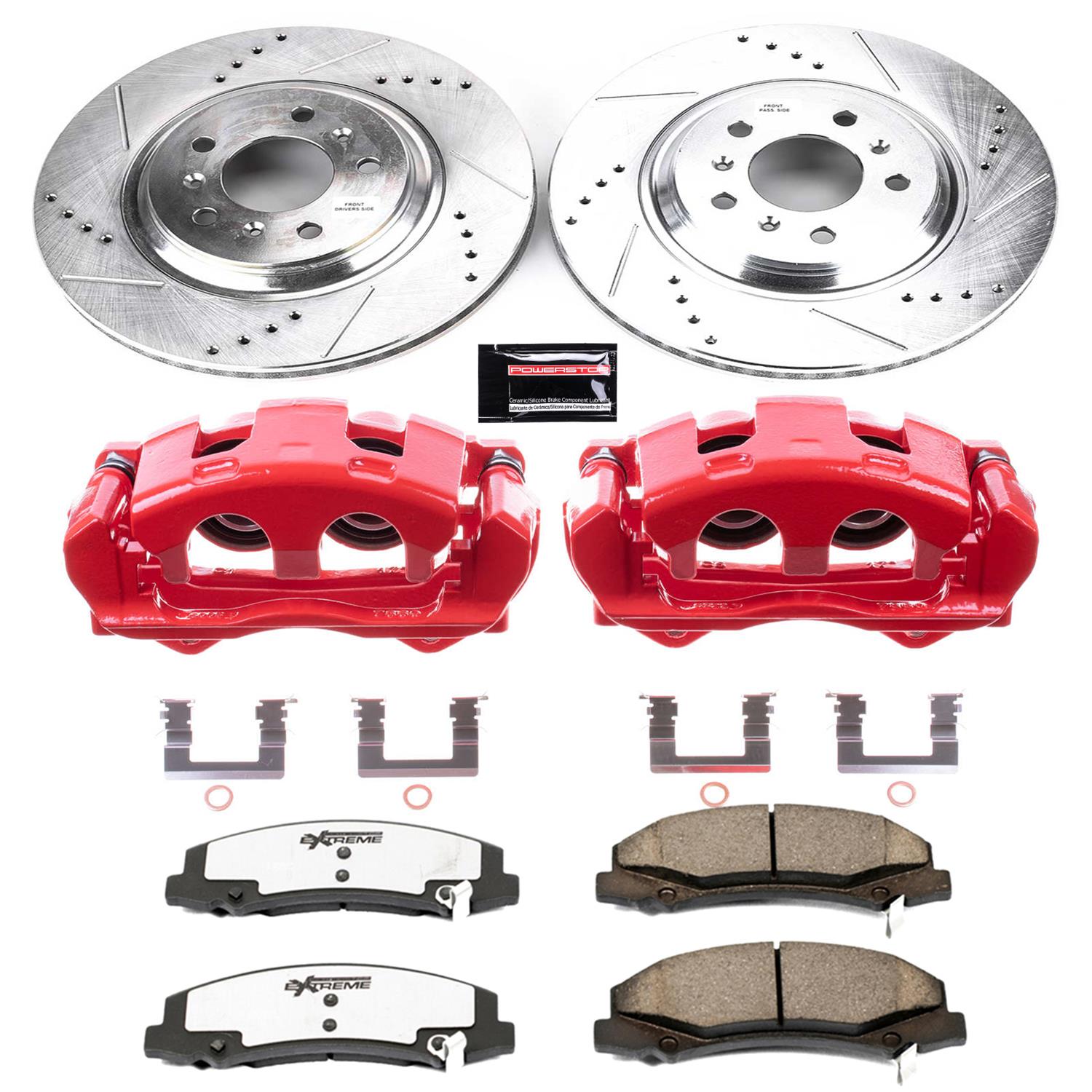 Power Stop 14-16 Chevrolet Impala Limited Front Z26 Street Kit w/Cals (1x psbK4654-26, 1x psbS5024) thumbnail 7