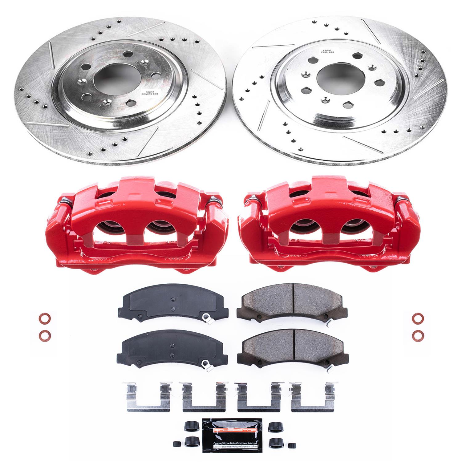 Power Stop 08-09 Buick Allure Front Z23 Evolution Sport Brake Kit w/Calipers (1x psbK4654, 1x psbS5024) thumbnail 5