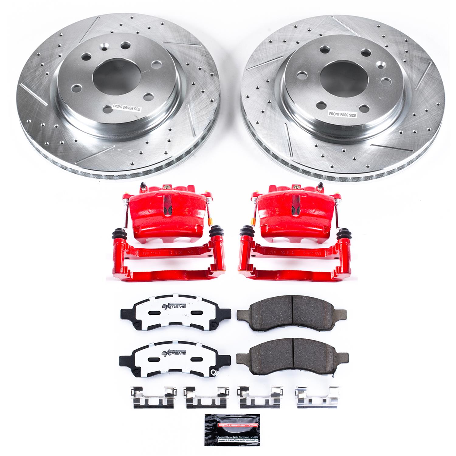 Power Stop 07-10 Saturn Outlook Front Z36 Truck & Tow Kit w/Cals (1x psbS5004, 1x psbK4657-36) thumbnail 9