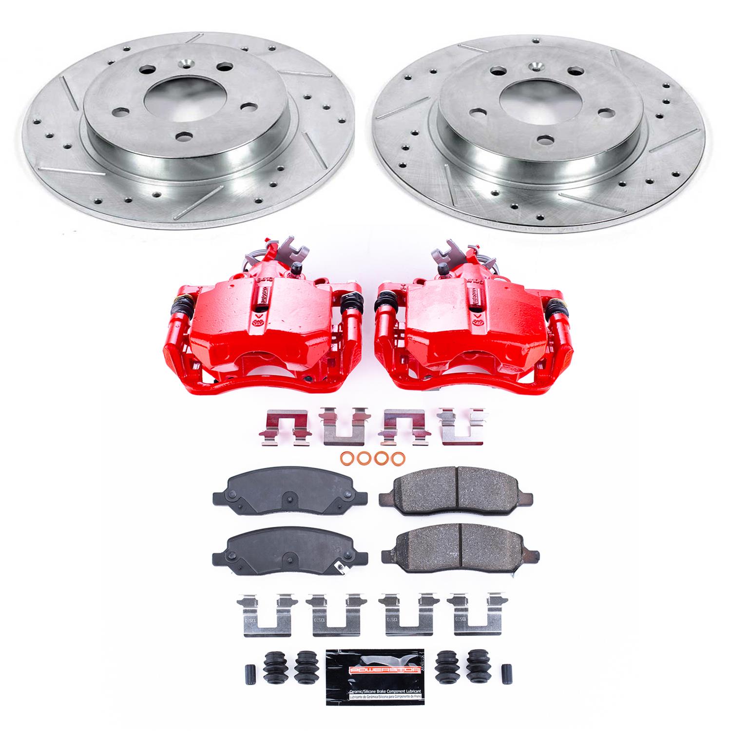 Power Stop 06-11 Buick Lucerne Rear Z23 Evolution Sport Brake Kit w/Calipers (1x psbS5014, 1x psbK4658) thumbnail 8