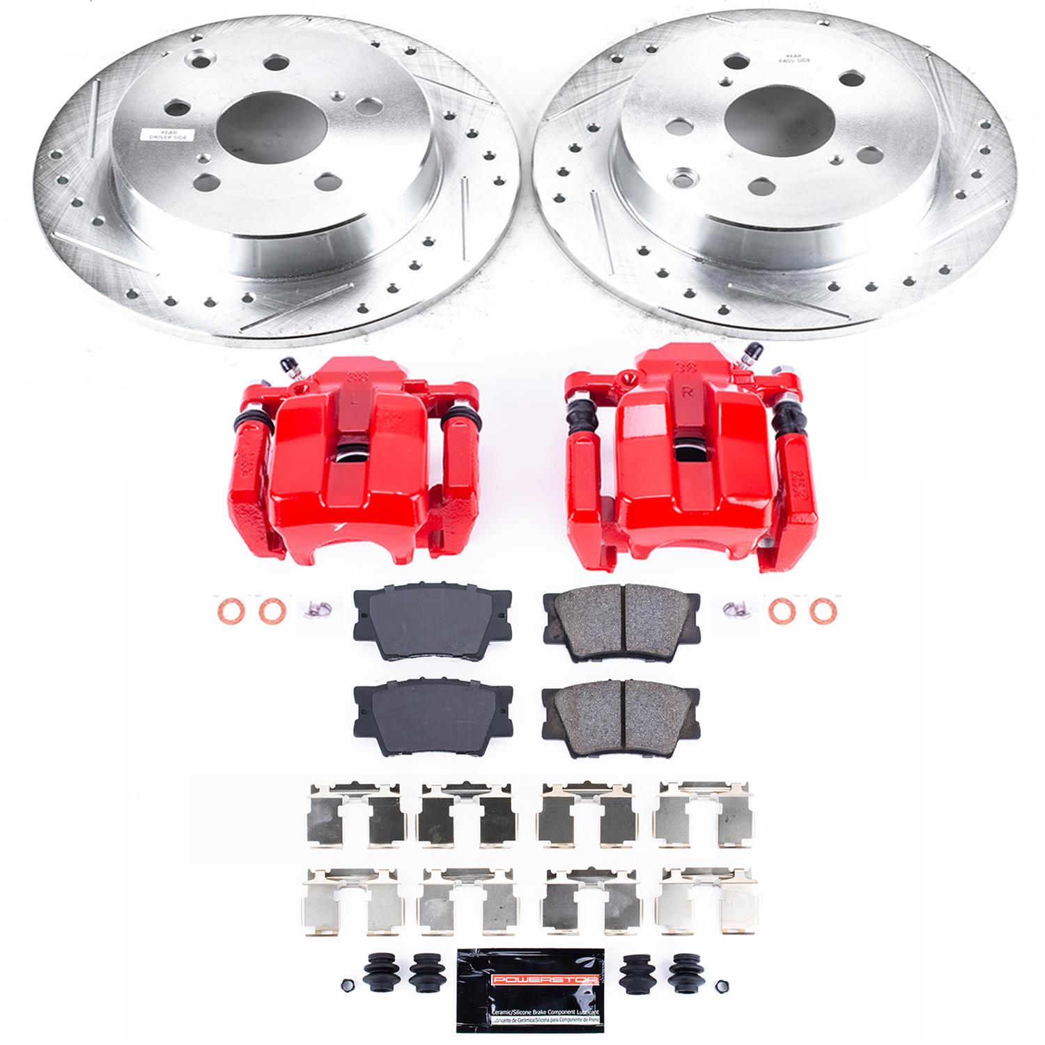Power Stop 11-18 Toyota RAV4 Rear Z23 Evolution Sport Brake Kit w/Calipers (1x psbS7049, 1x psbK4671) thumbnail 2