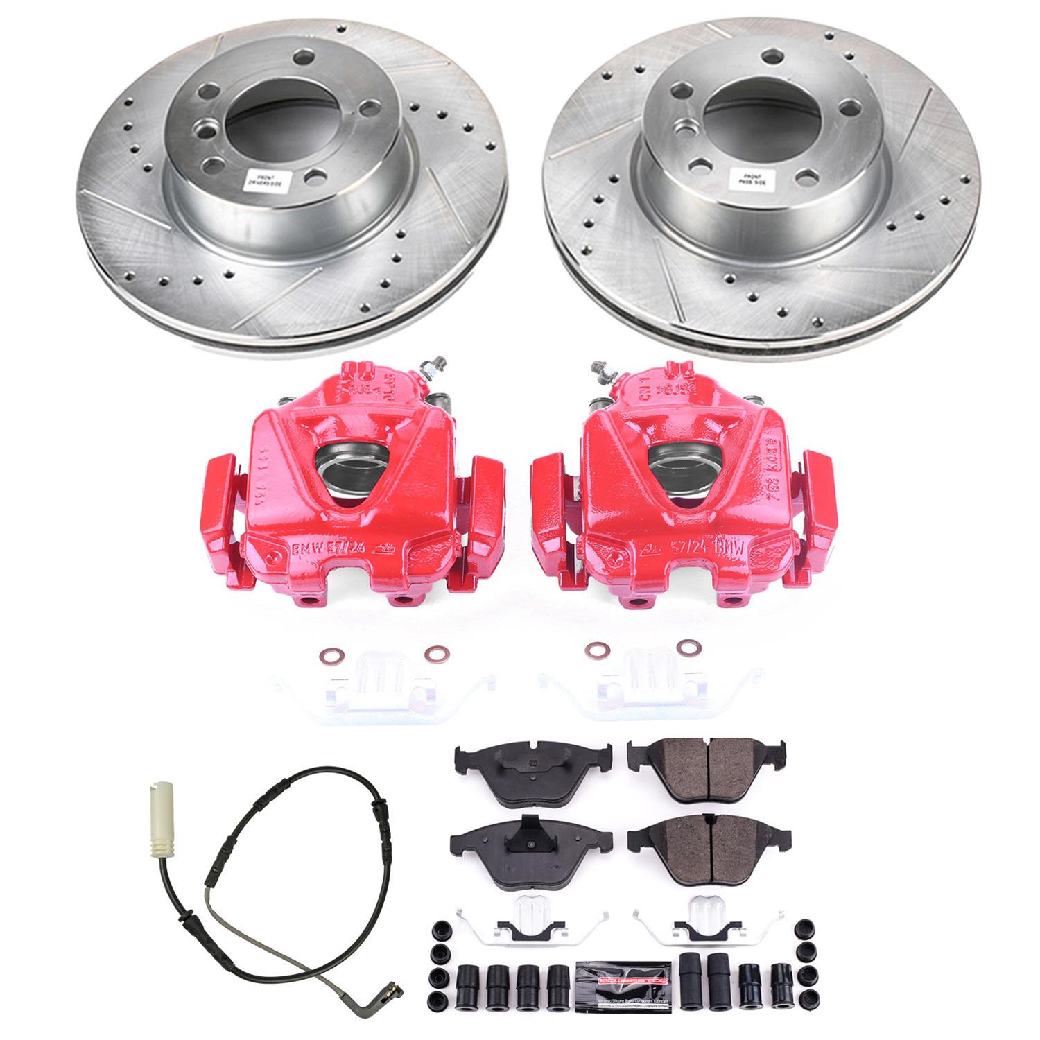 Power Stop 08-10 BMW 328i Front Z23 Evolution Sport Brake Kit w/Calipers (1x psbS3360, 1x psbK4677) thumbnail 7
