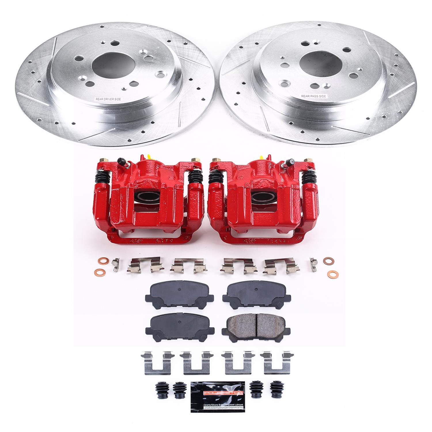 Power Stop 11-17 Honda Odyssey Rear Z23 Evolution Sport Brake Kit w/Calipers (1x psbK4685, 1x psbS6446) thumbnail 7