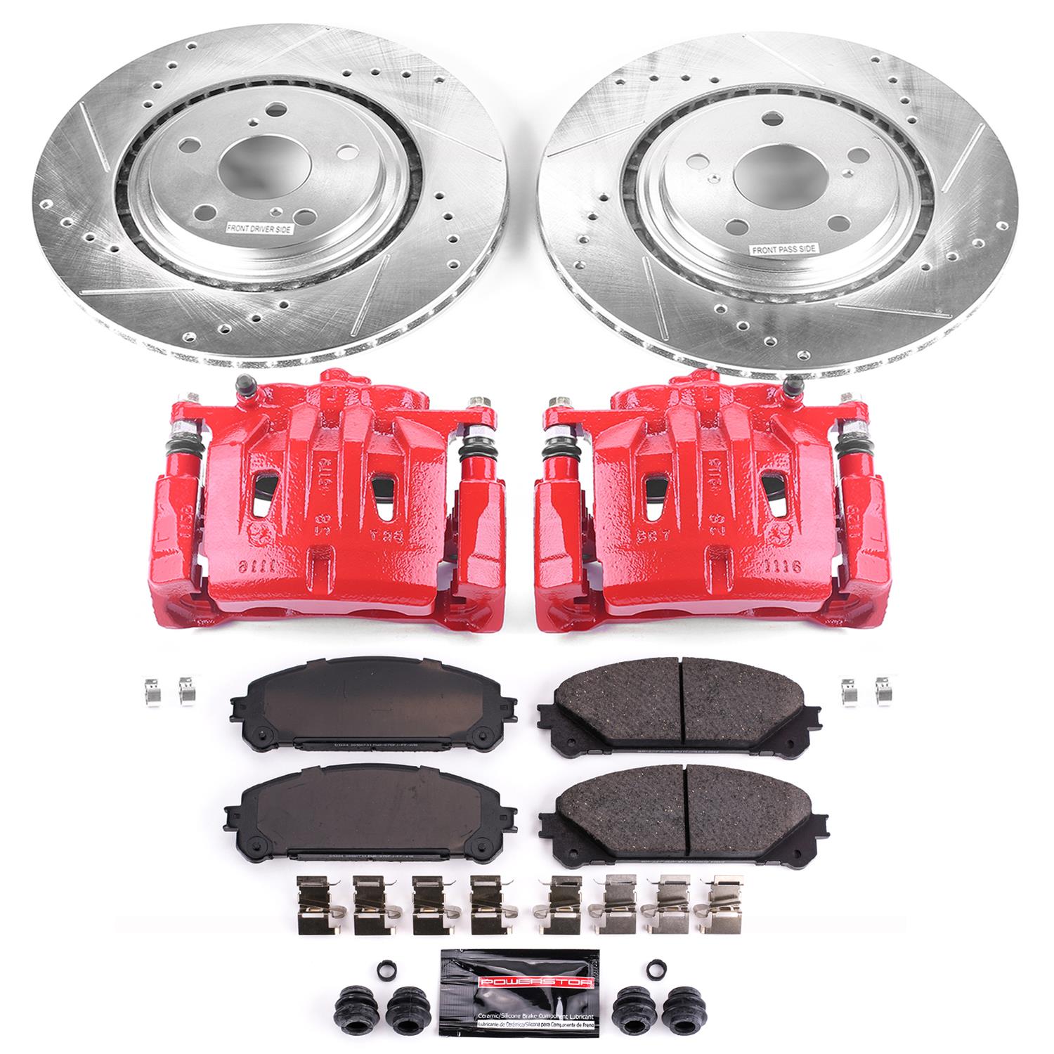 Power Stop 10-15 Lexus RX350 Front Z23 Evolution Sport Brake Kit w/Calipers (1x psbK4713, 1x psbS6274) thumbnail 4