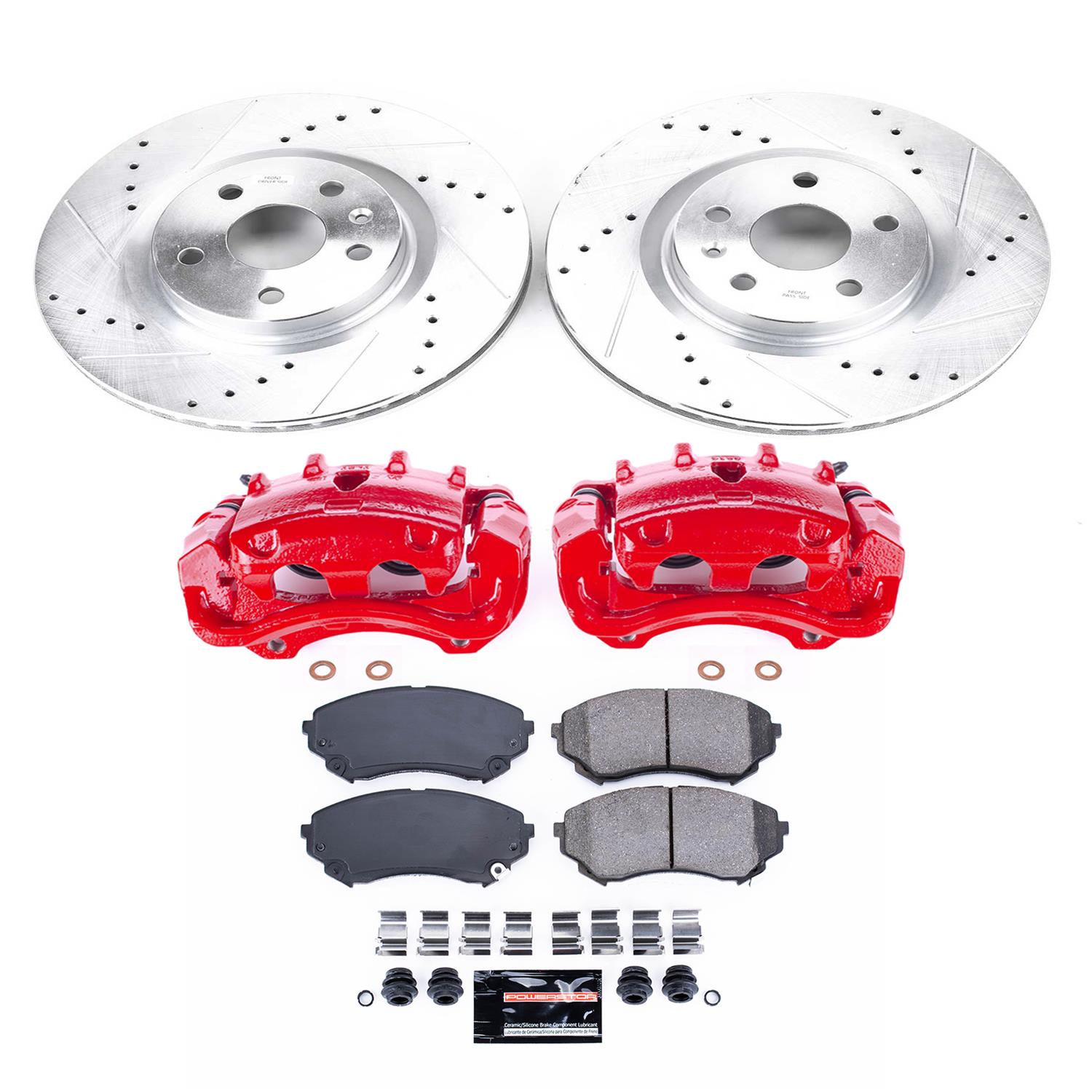 Power Stop 08-14 Cadillac CTS Front Z23 Evolution Sport Brake Kit w/Calipers (1x psbS5116, 1x psbK4720) thumbnail 2