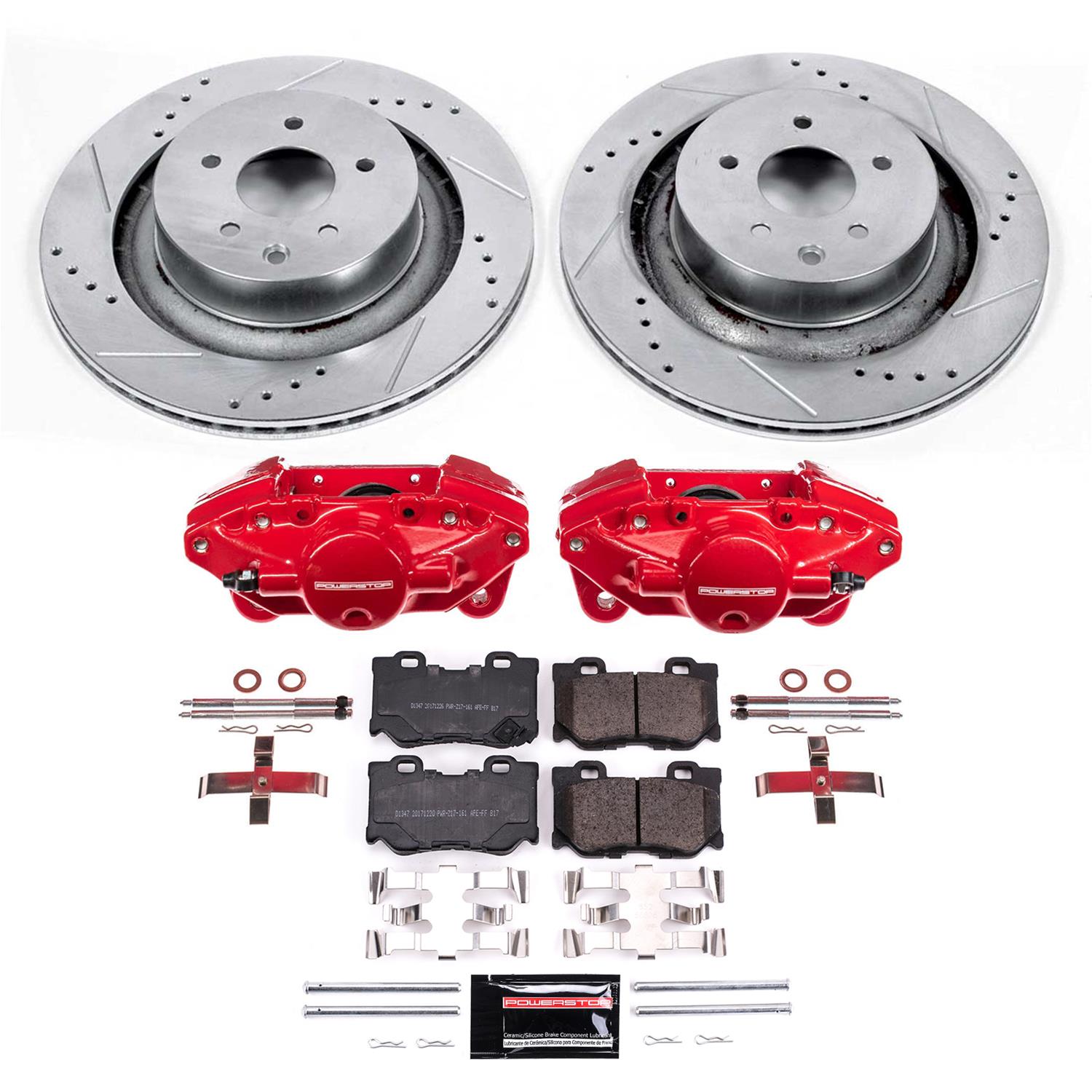 Power Stop 2009 Nissan 350Z Rear Z23 Evolution Kit W/Cals (1x psbK4732, 1x psbS6264) thumbnail 7