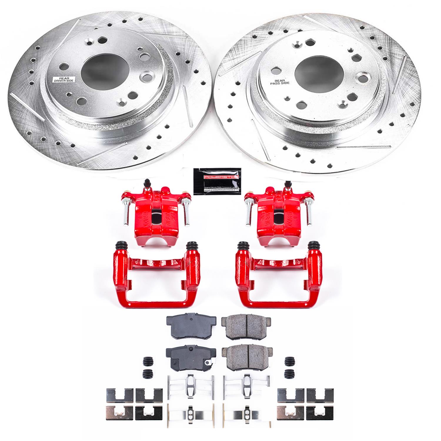 Power Stop 02-04 Acura RL Rear Z23 Evolution Sport Brake Kit w/Calipers (1x psbS2596, 1x psbK4989) thumbnail 8