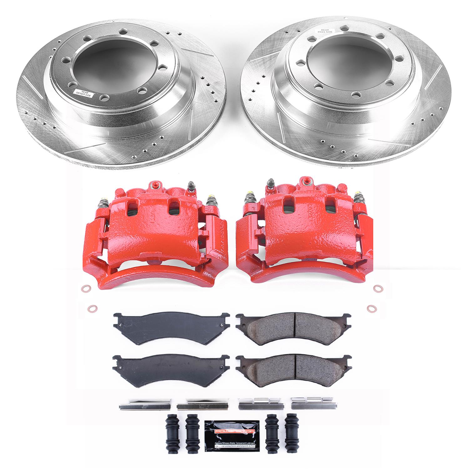 Power Stop 03-05 Ford E-350 Club Wagon Rear Z23 Evolution Sport Brake Kit w/Calipers (1x psbK5204, 1x psbS4748) thumbnail 5