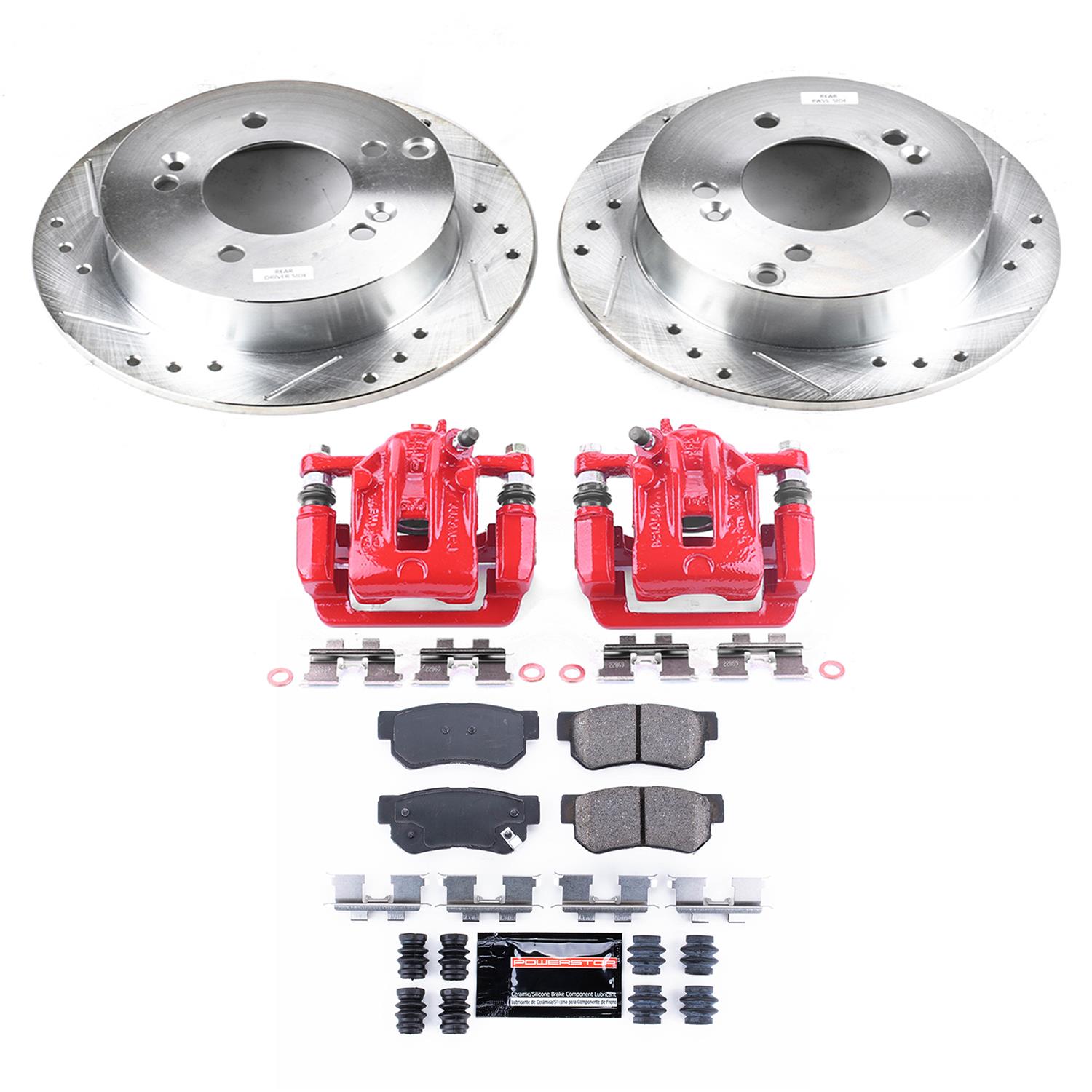 Power Stop 06-08 Hyundai Sonata Rear Z23 Evolution Sport Brake Kit w/Calipers (1x psbS3100, 1x psbK5214) thumbnail 2