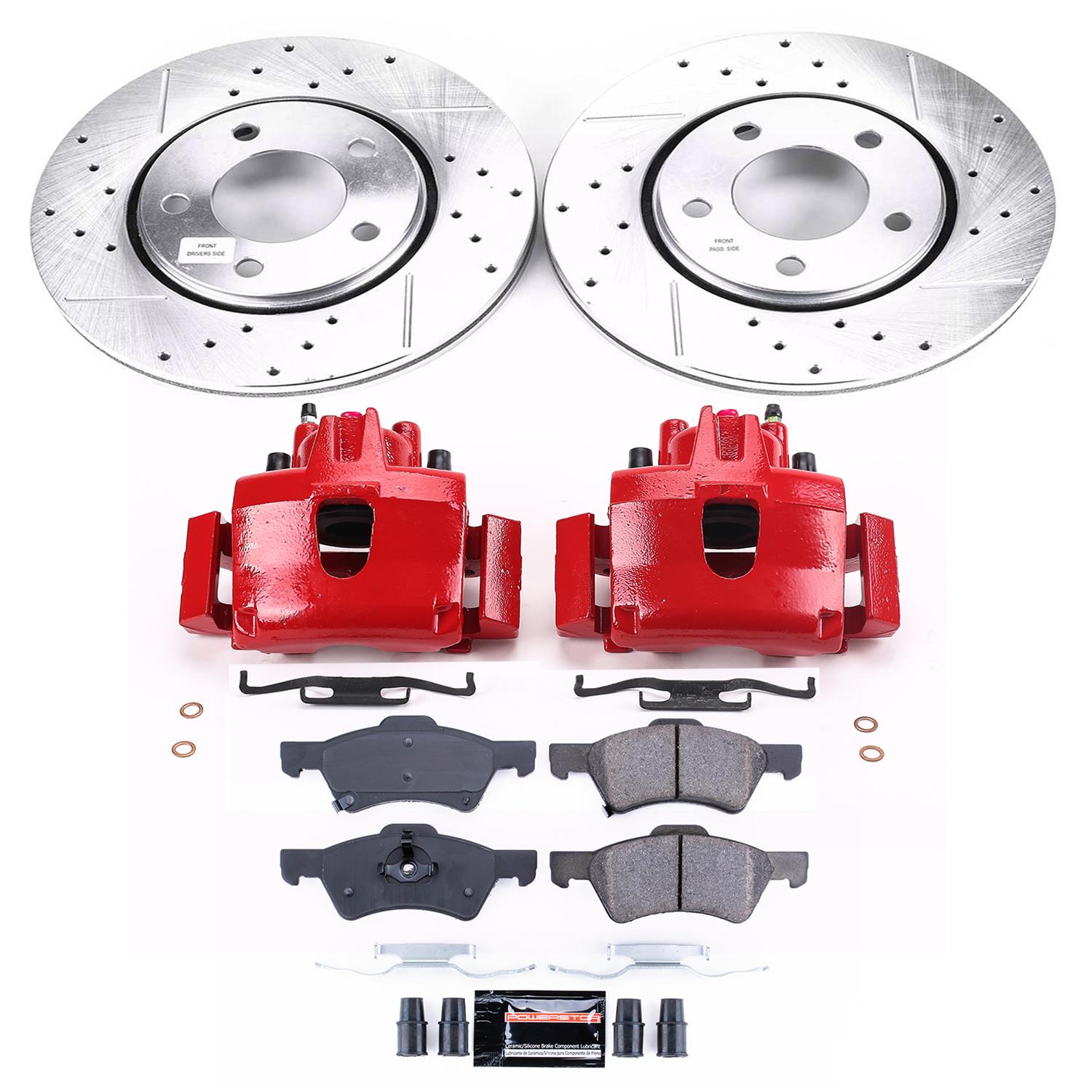 Power Stop 03-04 Dodge Caravan Front Z23 Evolution Sport Brake Kit w/Calipers (1x psbK5246, 1x psbS4776) thumbnail 2