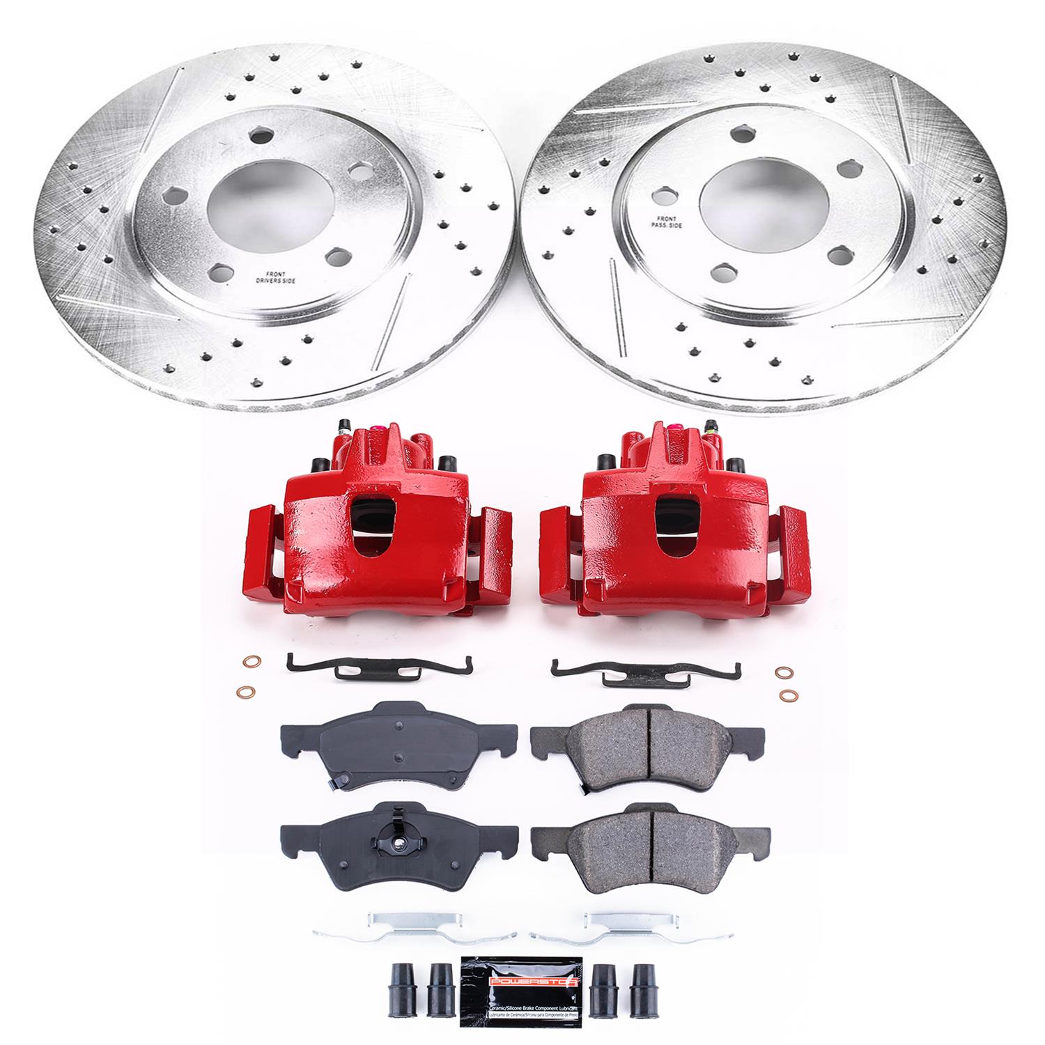 Power Stop 01-07 Chrysler Town & Country Front Z23 Evolution Sport Brake Kit w/Calipers (1x psbK5247, 1x psbS4776) thumbnail 7