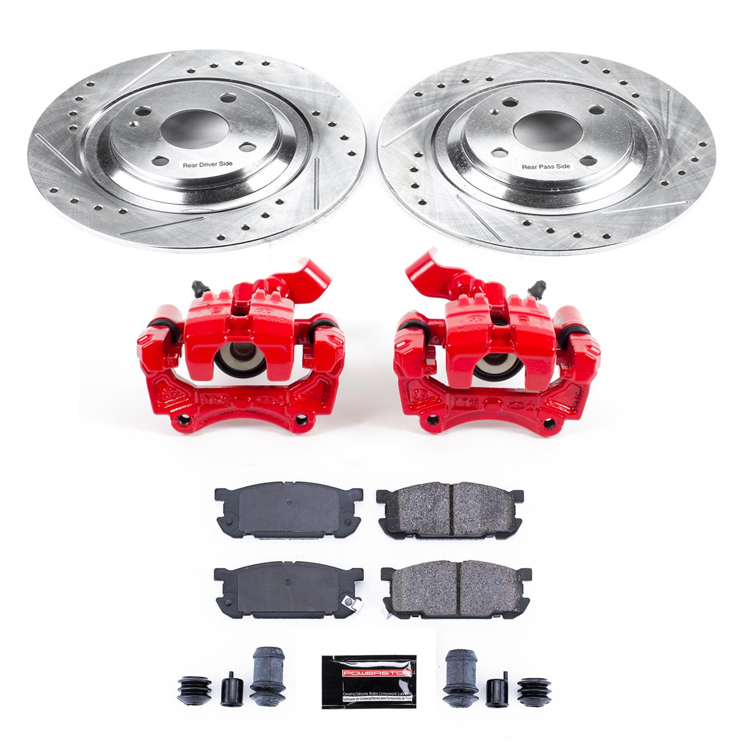 Power Stop 01-05 Mazda Miata Rear Z23 Evolution Sport Brake Kit w/Calipers (1x psbK5267, 1x psbS2738) thumbnail 7