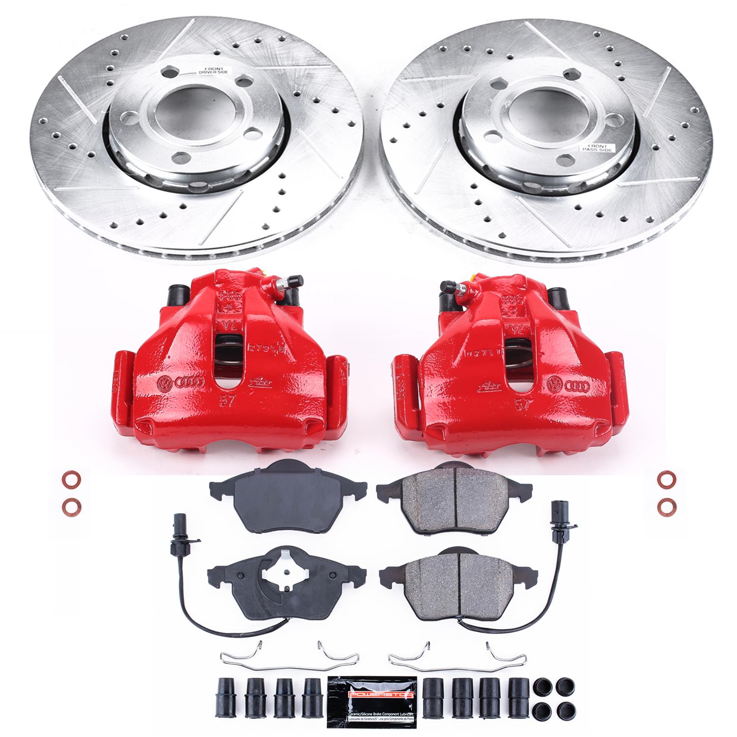 Power Stop 99-01 Audi A4 Front Z23 Evolution Sport Brake Kit w/Calipers (1x psbS1816, 1x psbK528) thumbnail 5