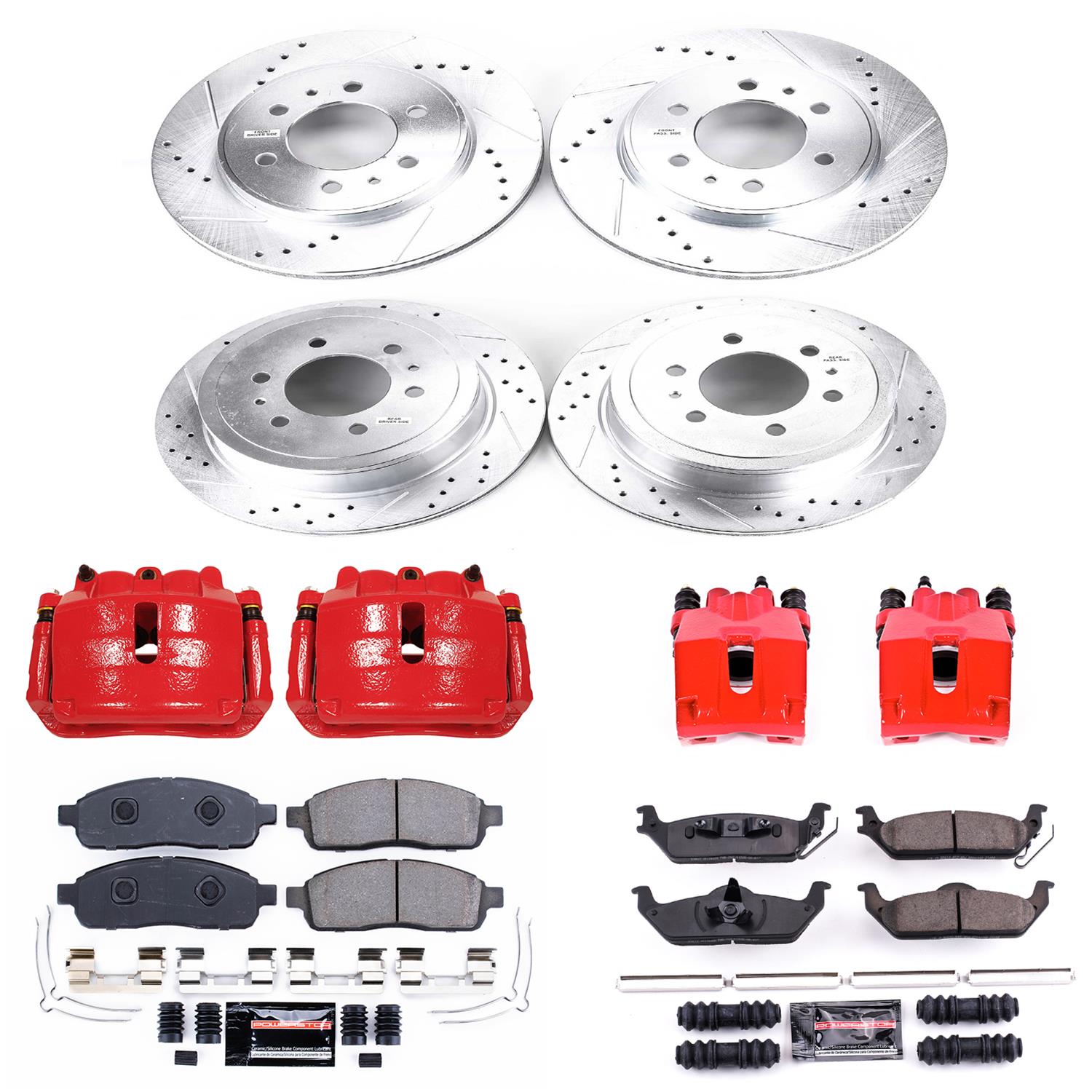 Power Stop 2009 Ford F-150 Front & Rear Z23 Evolution Sport Brake Kit w/Calipers (1x psbS4974A, 1x psbK5336, 1x psbS4858, 1x psbK1950) thumbnail 5
