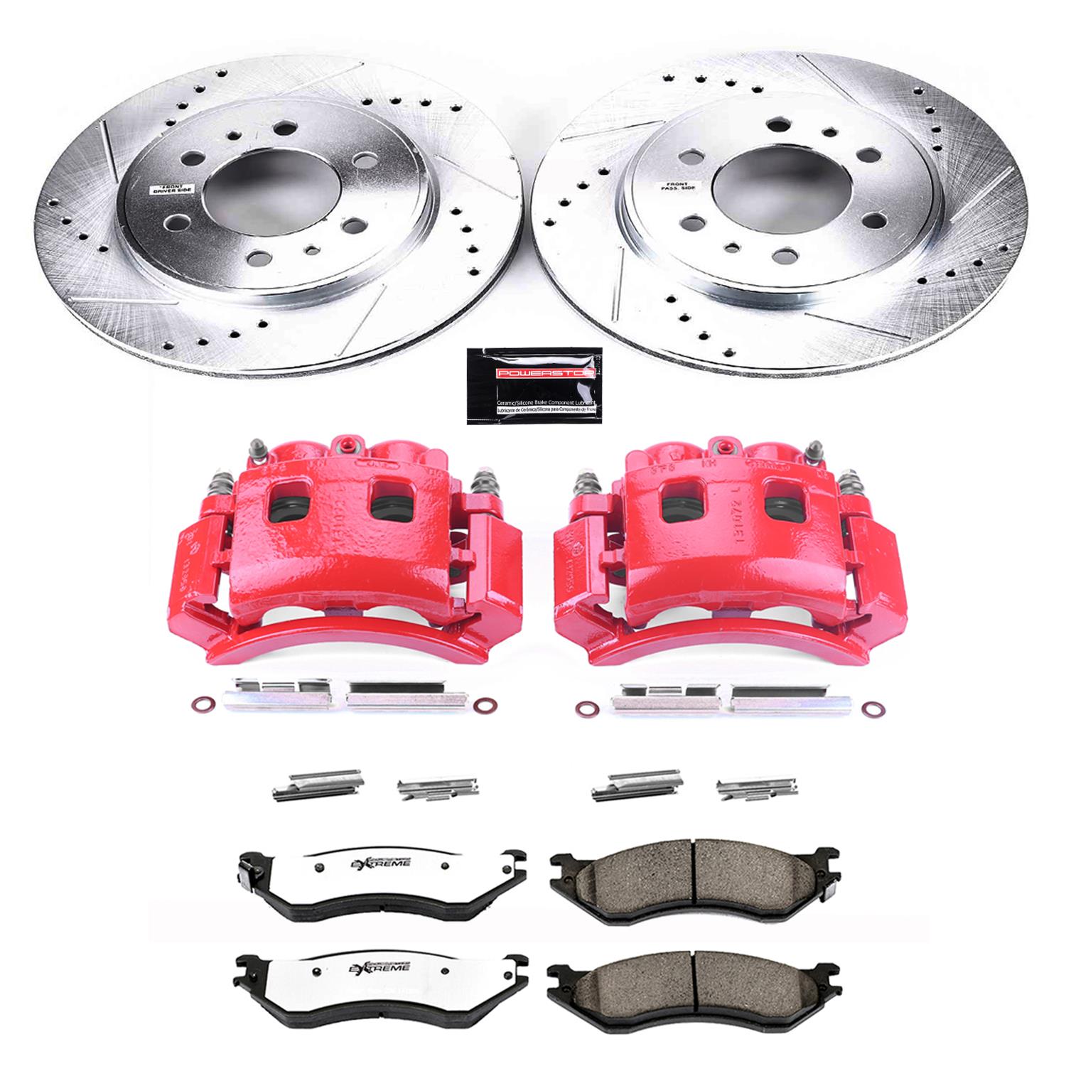 Power Stop 2009 Ford F-150 Front Z36 Truck & Tow Kit w/Cals (1x psbS4974A, 1x psbK5336-36) thumbnail 9