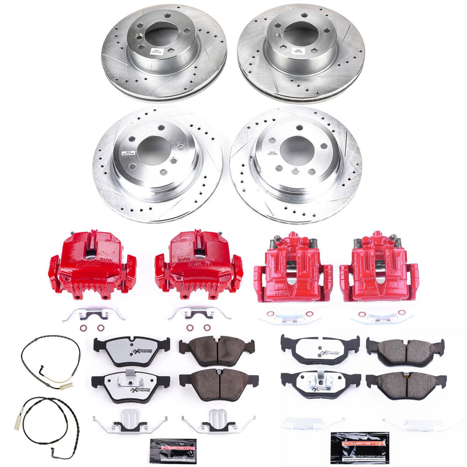Power Stop 2006 BMW 325xi Front & Rear Z26 Street Warrior Brake Kit w/Calipers (1x psbKC4589-26, 1x psbKC3001-26) thumbnail 8