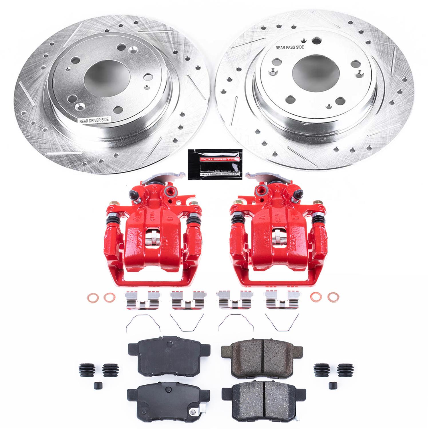 Power Stop 13-17 Honda Accord Rear Z23 Evolution Sport Brake Kit w/Calipers (1x psbK5368, 1x psbS7096) thumbnail 2