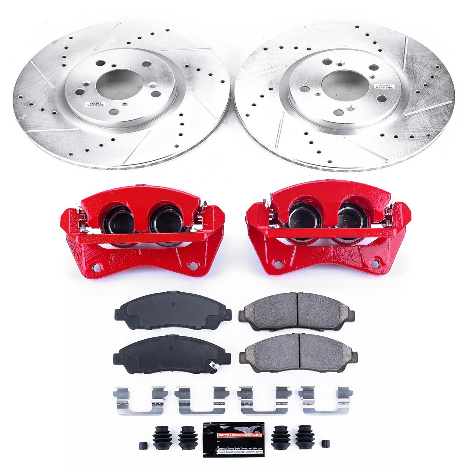 Power Stop 09-15 Honda Pilot Front Z23 Evolution Sport Brake Kit w/Calipers (1x psbS3826, 1x psbK5370) thumbnail 7
