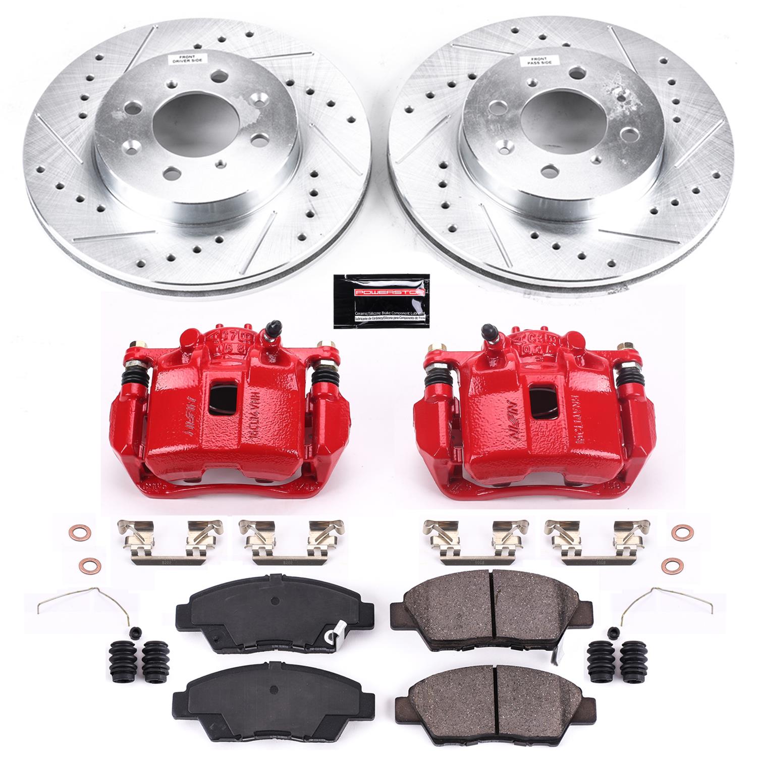 Power Stop 09-14 Honda Fit Front Z23 Evolution Sport Brake Kit w/Calipers (1x psbS6038, 1x psbK5382) thumbnail 5