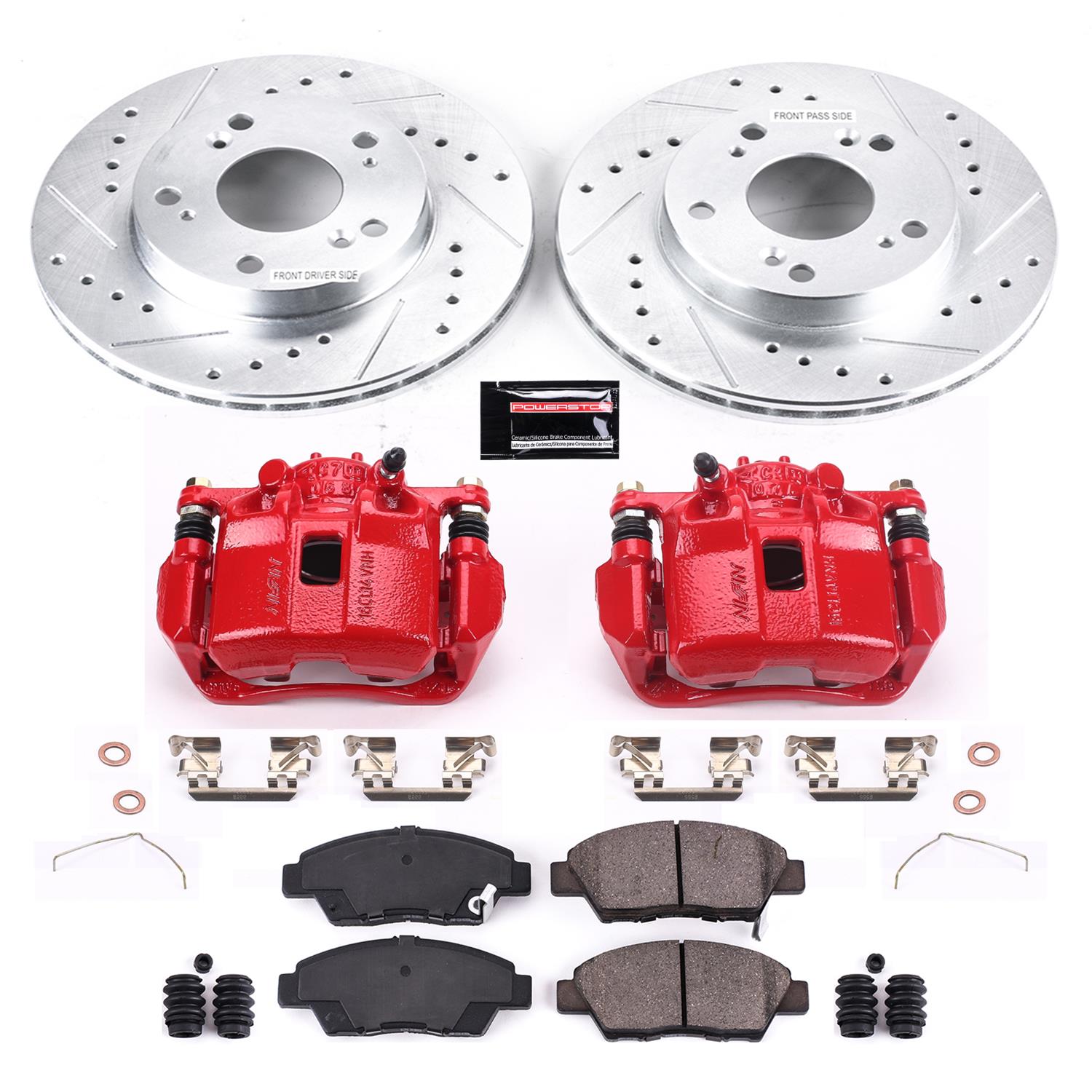 Power Stop 11-15 Honda CR-Z Front Z23 Evolution Sport Brake Kit w/Calipers (1x psbS6038, 1x psbK5400) thumbnail 2