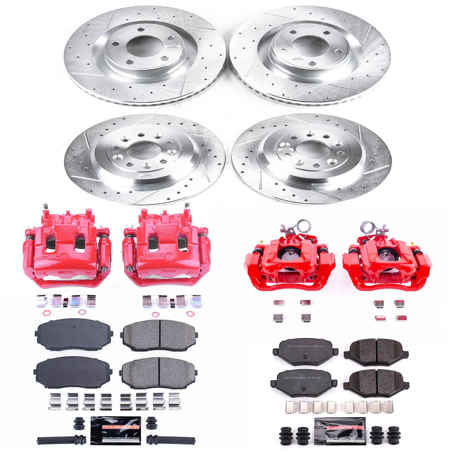 Power Stop 11-15 Ford Edge Front & Rear Z23 Evolution Sport Brake Kit w/Calipers (1x psbK4744, 1x psbS5298, 1x psbK3057, 1x psbS5026A) thumbnail 4