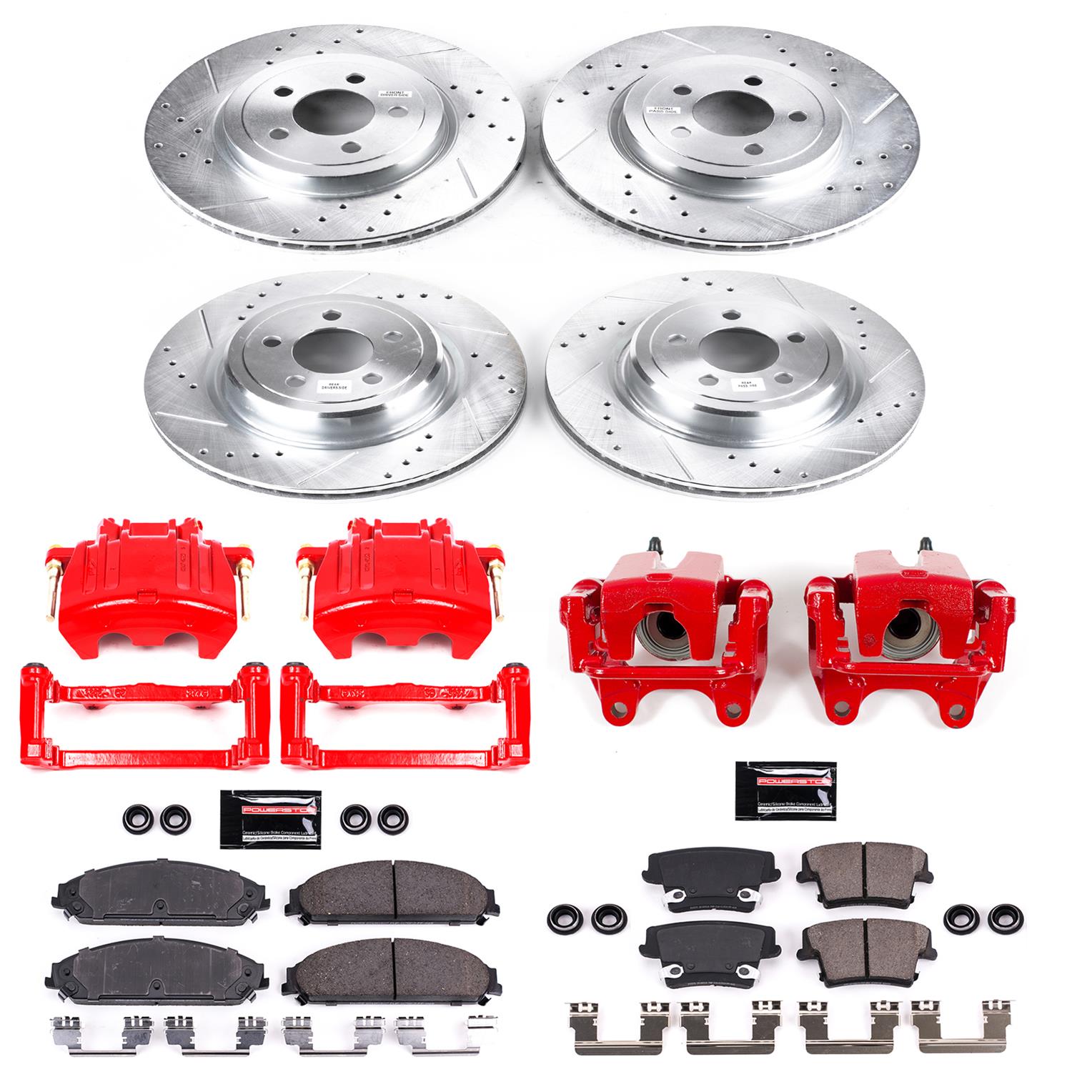 Power Stop 06-11 Dodge Charger Front & Rear Z23 Evolution Sport Brake Kit w/Calipers (1x psbK5486, 1x psbS5016, 1x psbK2560, 1x psbS4992A) thumbnail 5