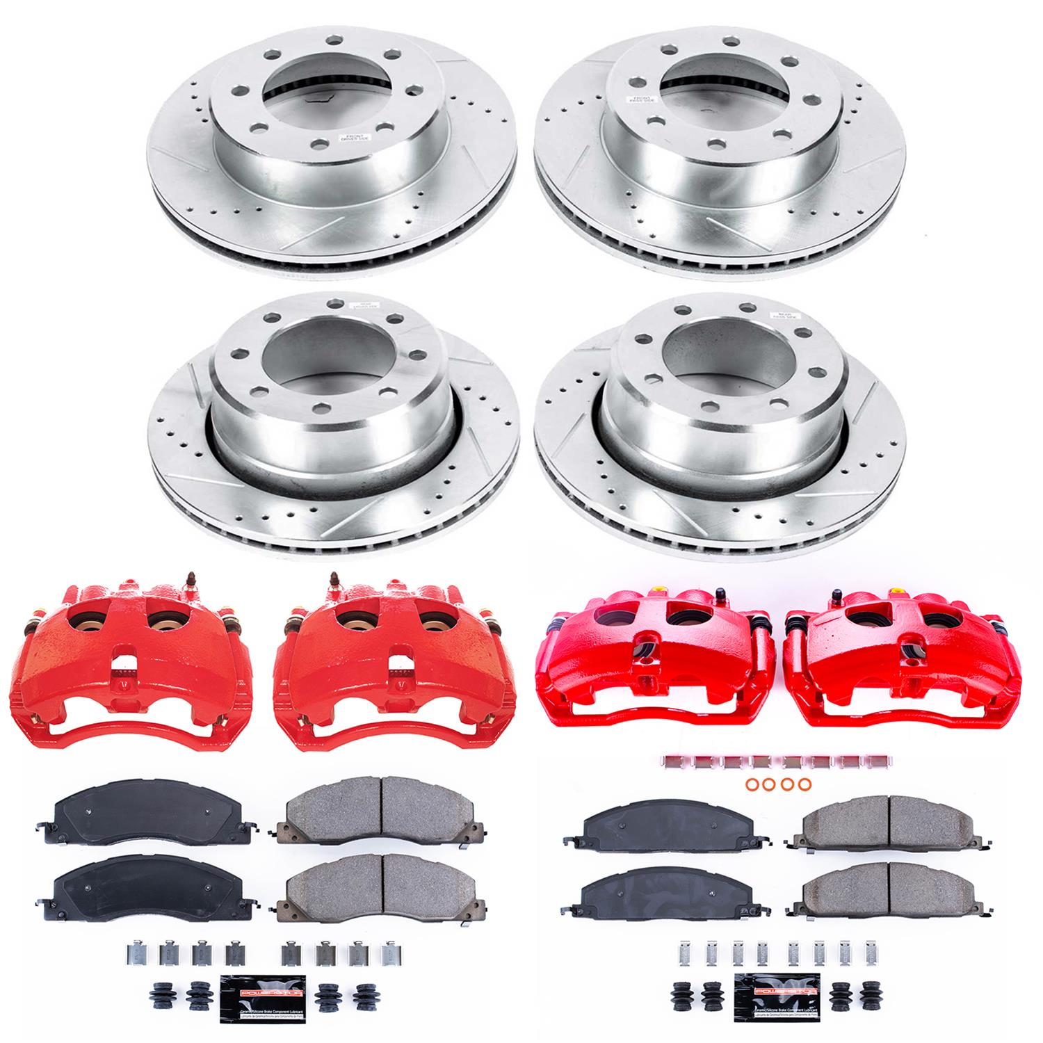 Power Stop 09-10 Dodge Ram 3500 Front & Rear Z23 Evolution Kit w/Cals (Bundled Kit) thumbnail 8