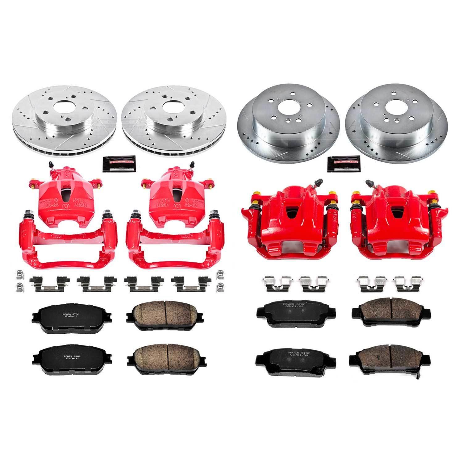 Power Stop 04-10 Toyota Sienna Front & Rear Z23 Evolution Sport Brake Kit w/Calipers (1x psbS2872, 1x psbK5438, 1x psbS2714, 1x psbK5498) thumbnail 8