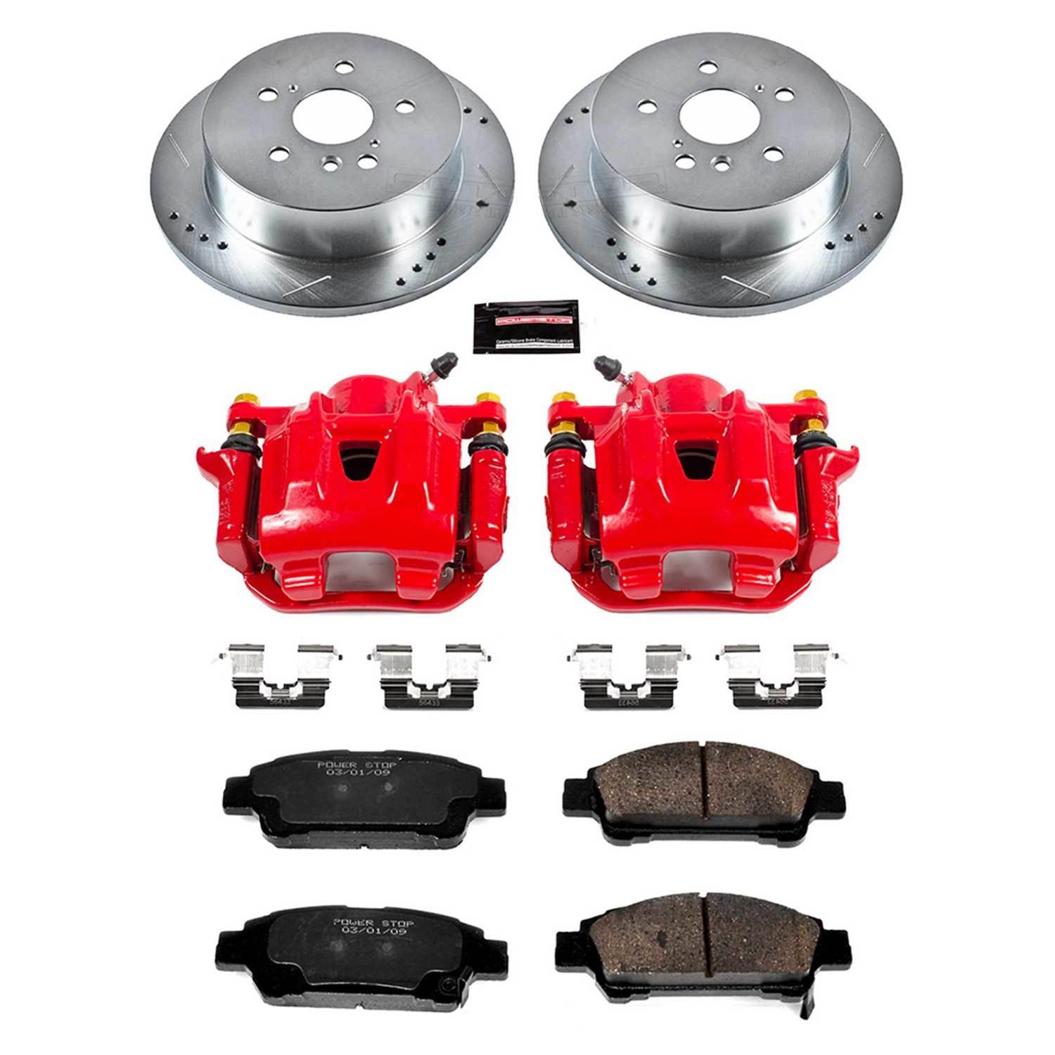 Power Stop 04-10 Toyota Sienna Rear Z23 Evolution Sport Brake Kit w/Calipers (1x psbS2872, 1x psbK5498) thumbnail 3