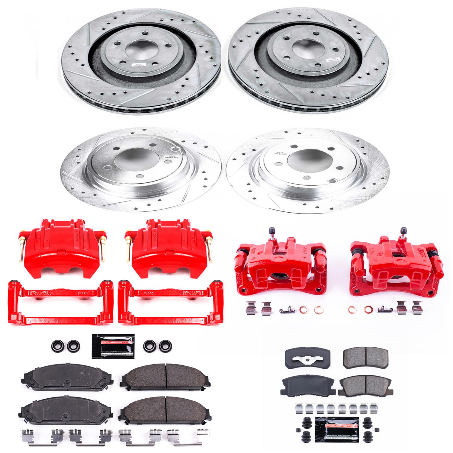 Power Stop 08-09 Dodge Caliber Front & Rear Z23 Evolution Sport Brake Kit w/Calipers (1x psbK1630, 1x psbS5104, 1x psbS5016, 1x psbK5565) thumbnail 5