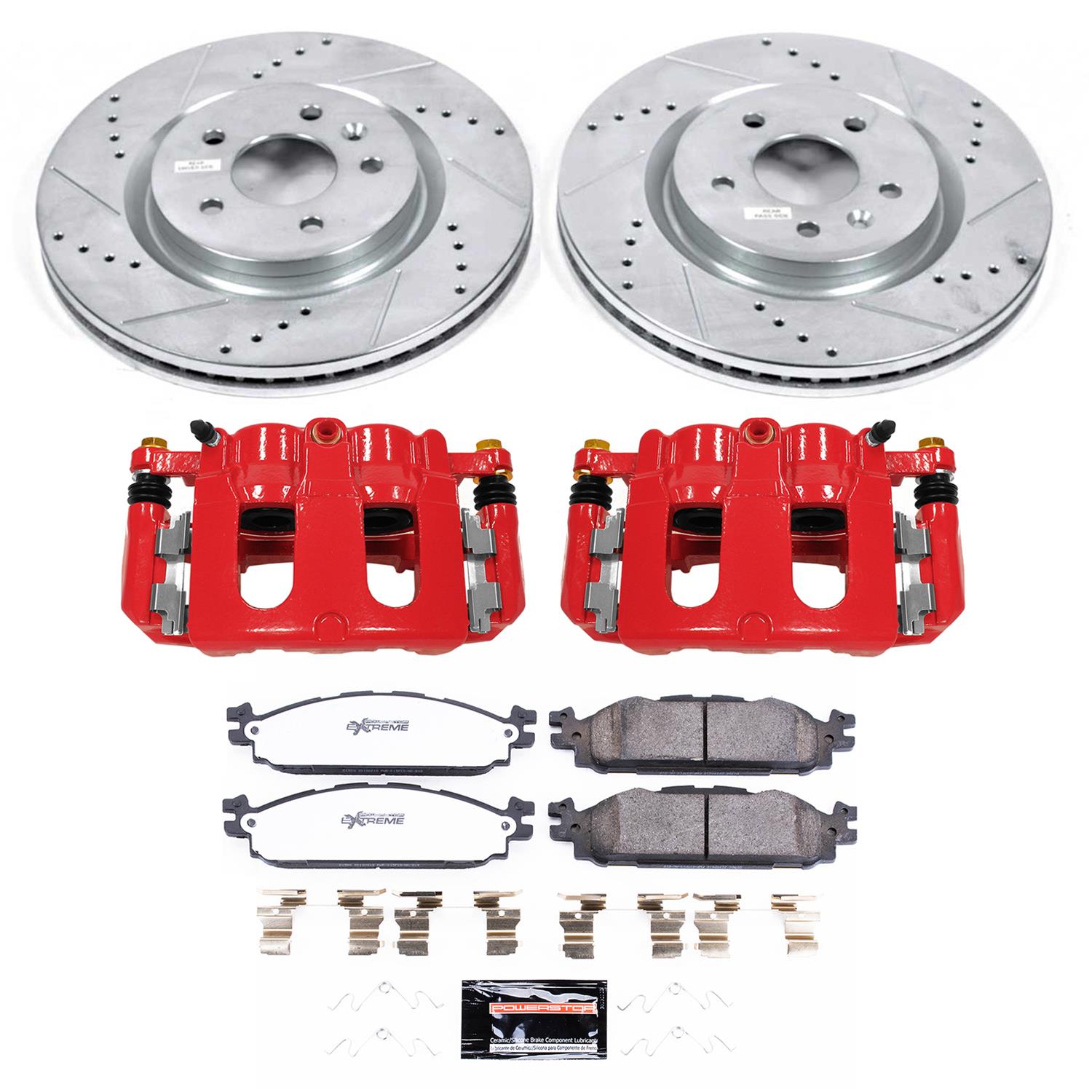 Power Stop 11-20 Lincoln MKT Front Z36 Truck & Tow Kit w/Cals (1x psbS5214, 1x psbK5583-36) thumbnail 9