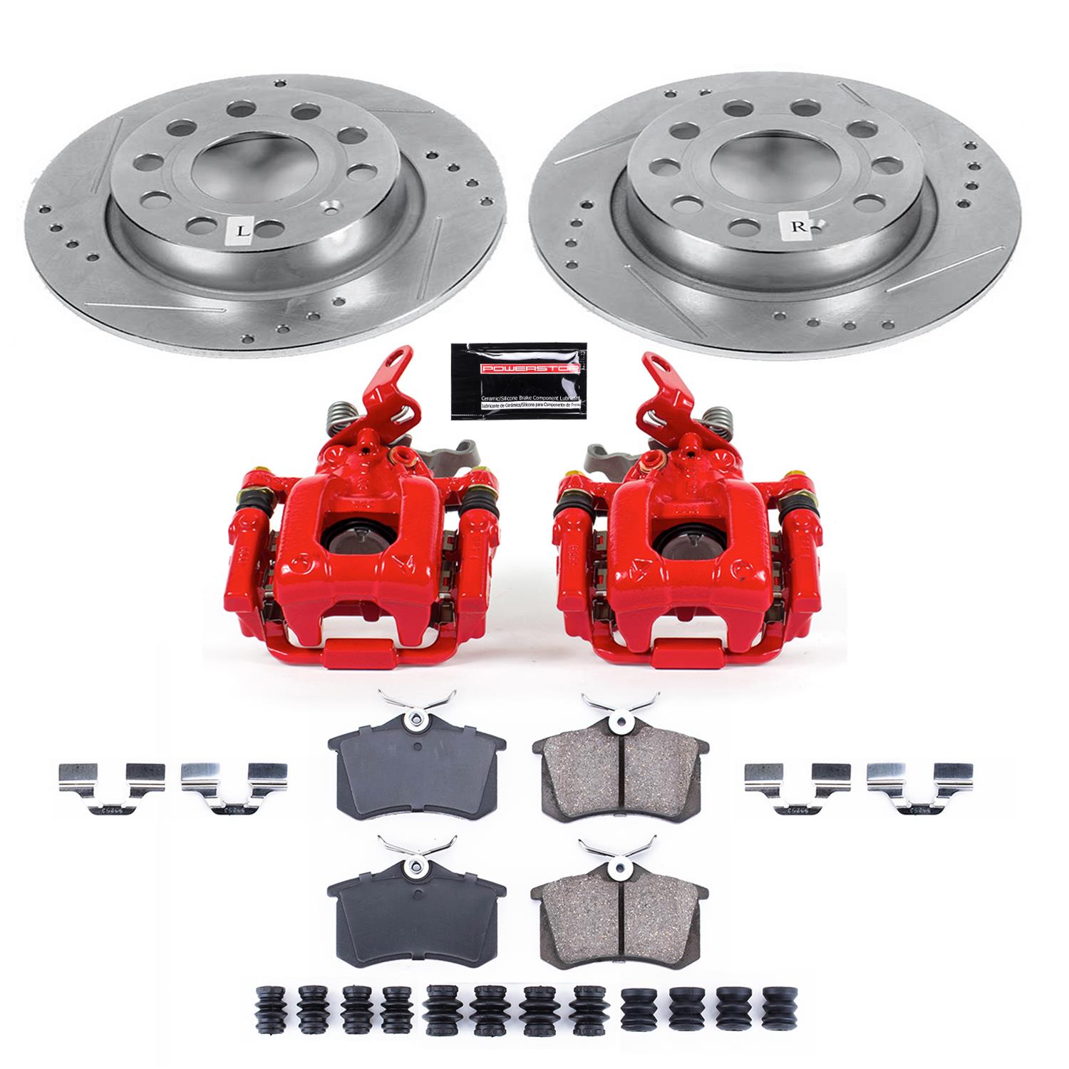 Power Stop 2019 Volkswagen Beetle Rear Z23 Evolution Sport Brake Kit w/Calipers (1x psbS6384, 1x psbK5671) thumbnail 2