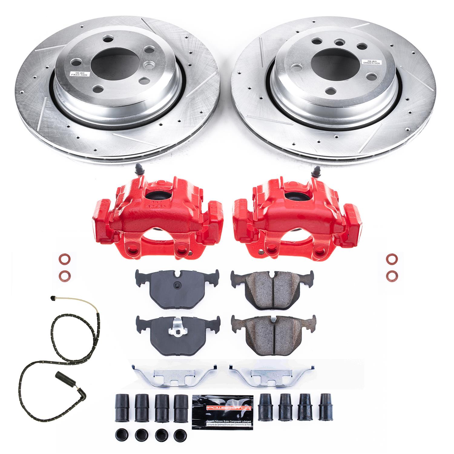 Power Stop 04-10 BMW X3 Rear Z23 Evolution Sport Brake Kit w/Calipers (1x psbK5738, 1x psbS2888) thumbnail 7