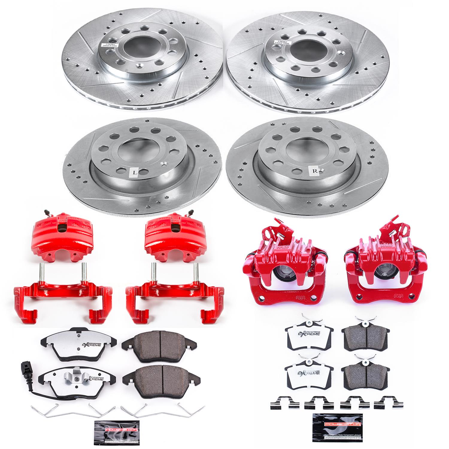 Power Stop KC5749-26 Power Stop Z26 Street Warrior Brake Upgrade Kits ...