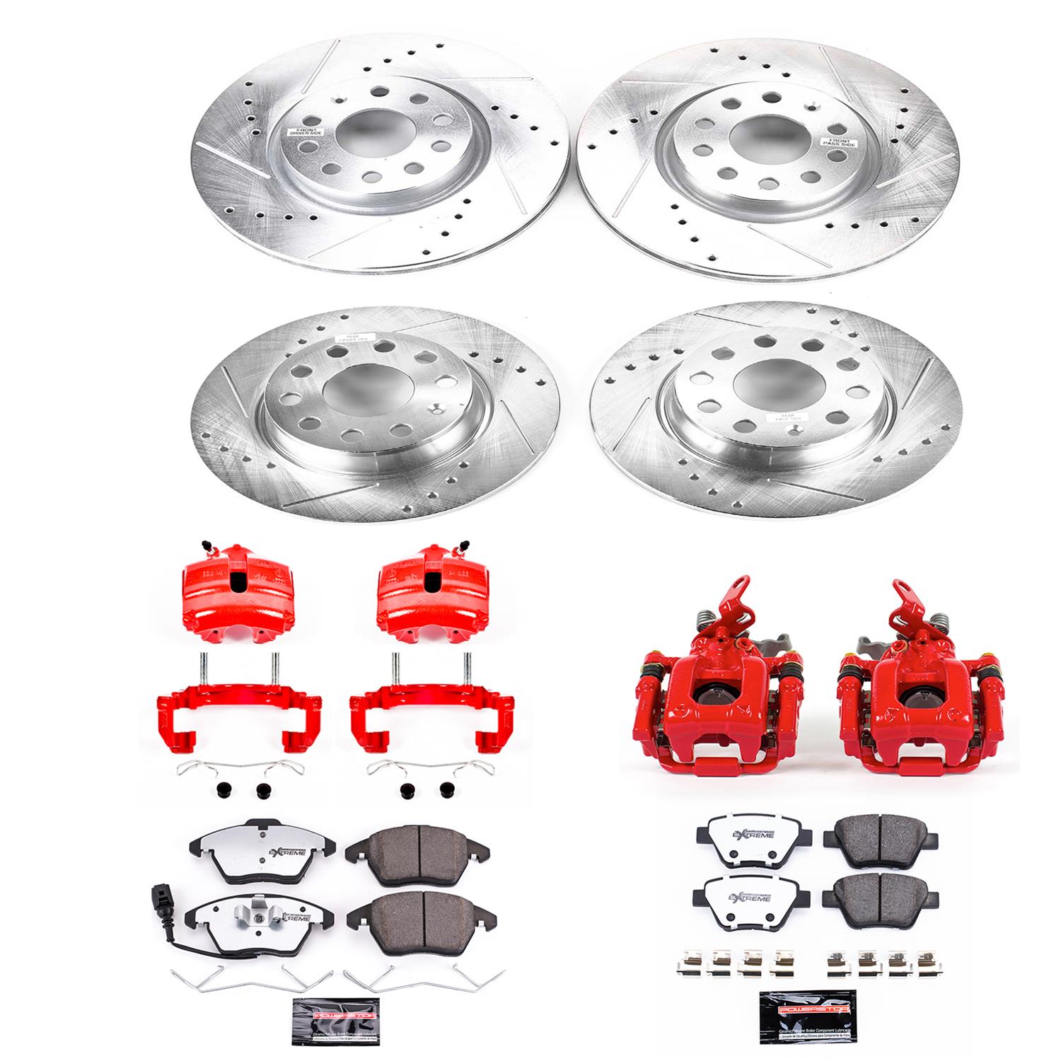 Power Stop 2012 Volkswagen Beetle Front & Rear Z26 Street Warrior Brake Kit w/Calipers (1x psbKC2259A-26, 1x psbKC5667-26) thumbnail 7
