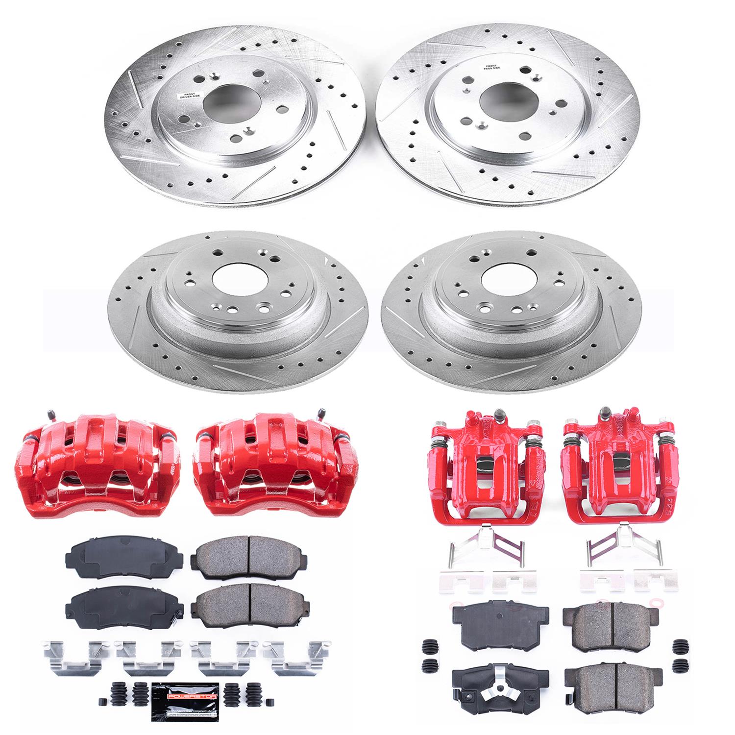 Power Stop 10-11 Honda Accord Crosstour Front & Rear Z23 Evolution Sport Brake Kit w/Calipers (1x psbS2958, 1x psbK5859, 1x psbS6886, 1x psbK228) thumbnail 4