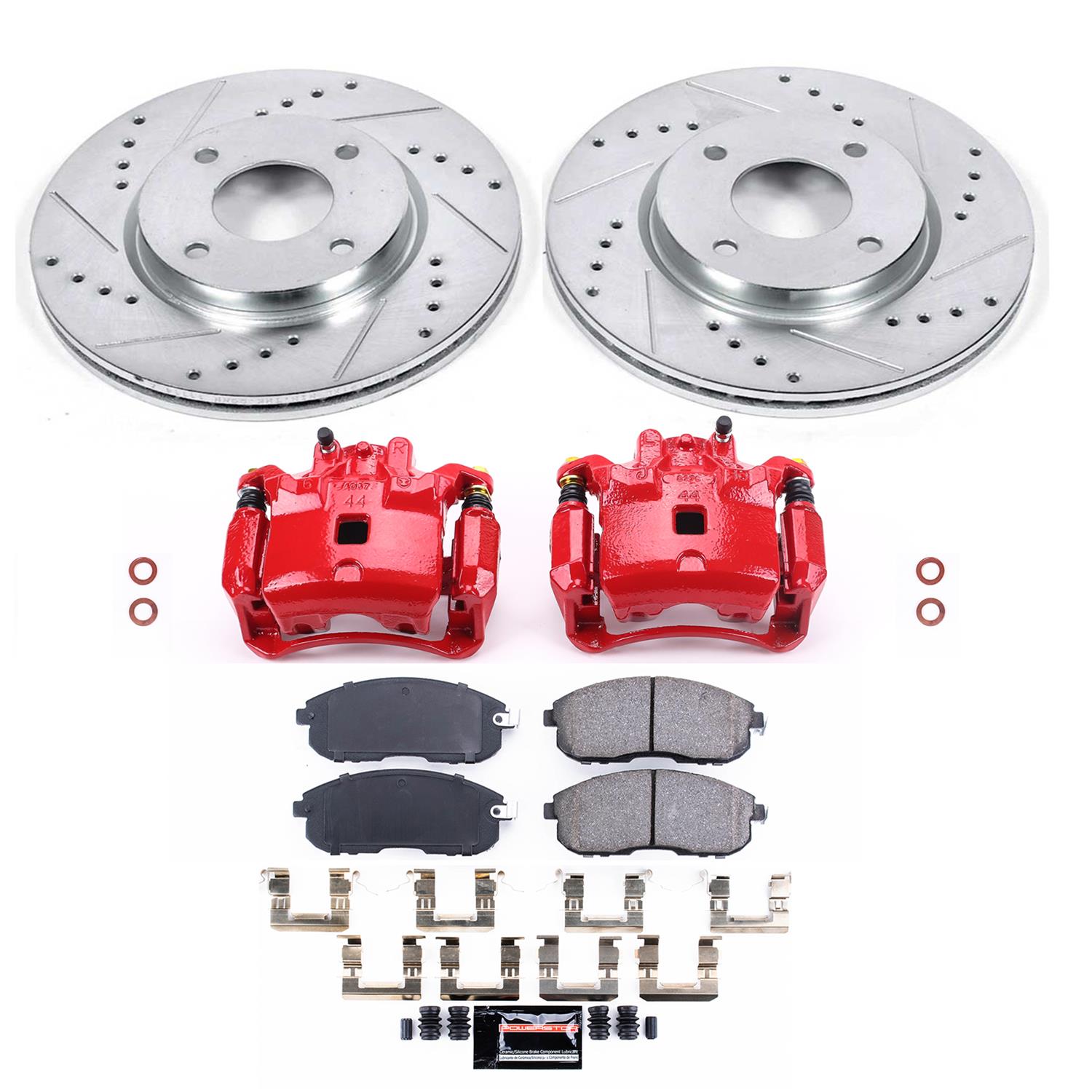 Power Stop 07-12 Nissan Sentra Front Z23 Evolution Sport Brake Kit w/Calipers (1x psbK5817, 1x psbS3306) thumbnail 7