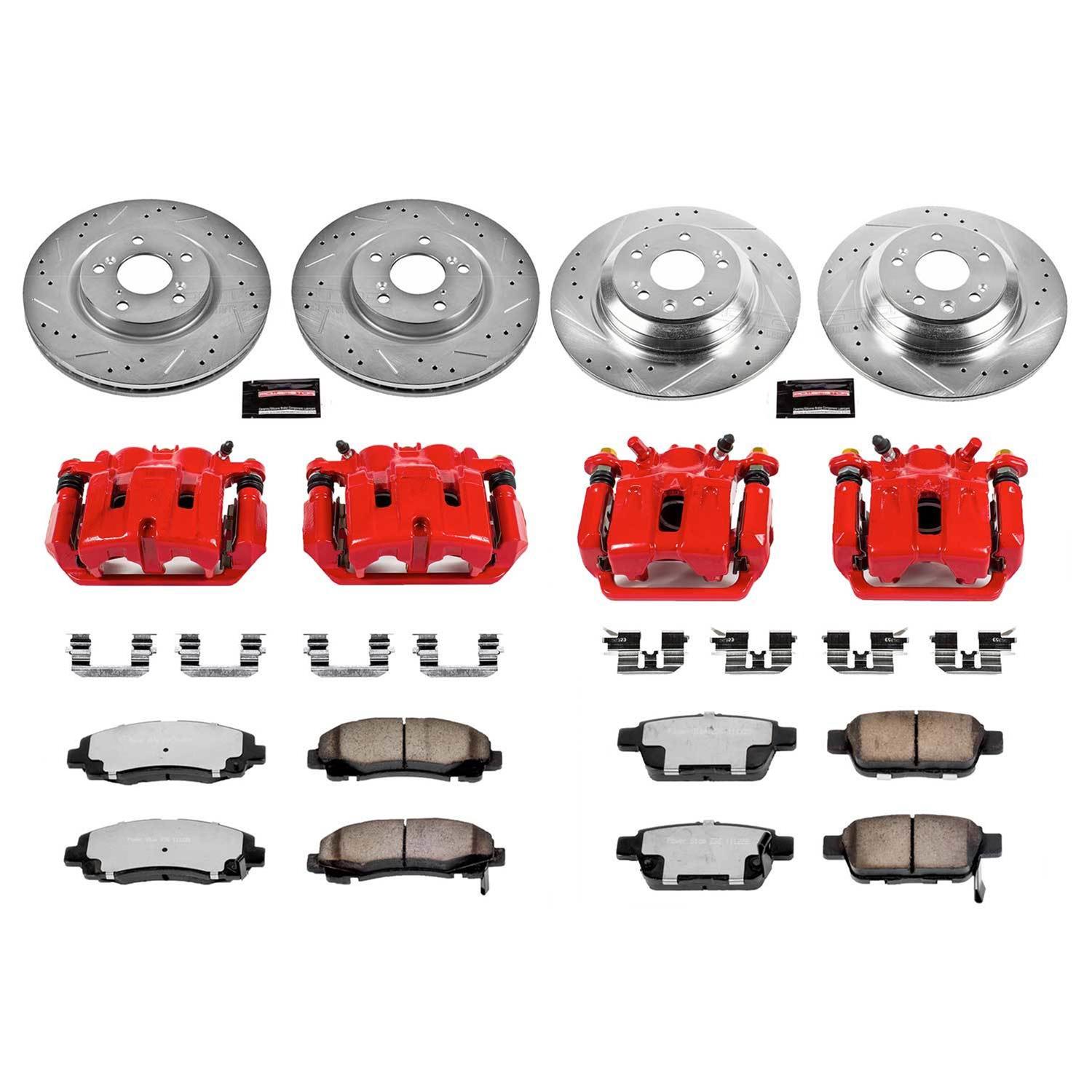 Power Stop 09-14 Acura TL Front and Rear Z36 Truck & Tow Kit w/Cals (1x psbS6026, 1x psbK5855-36, 1x psbK5854-36, 1x psbS3102) thumbnail 3
