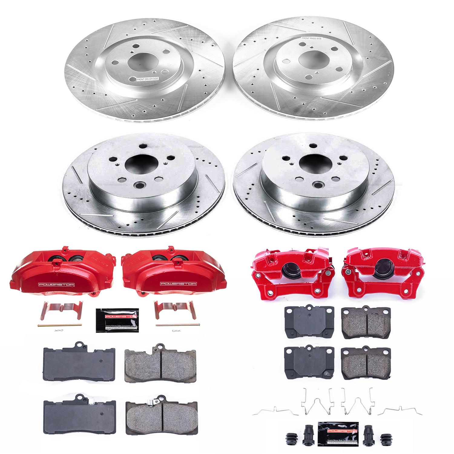 Power Stop 09-11 Lexus GS350 Front & Rear Z23 Evolution Sport Brake Kit w/Calipers (1x psbS3336, 1x psbK2977, 1x psbK5868, 1x psbS3312) thumbnail 5