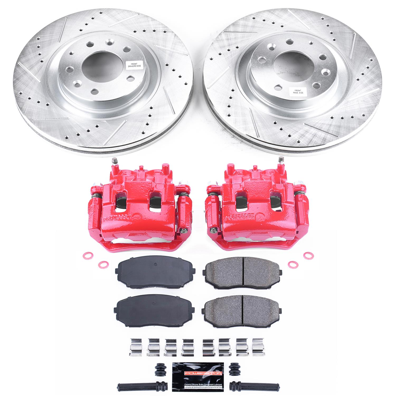 Power Stop 11-15 Mazda CX-9 Front Z23 Evolution Sport Brake Kit w/Calipers (1x psbK5878, 1x psbS5026A) thumbnail 7