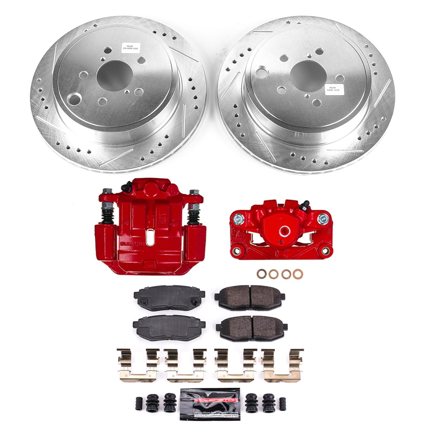 Power Stop 10-14 Subaru Outback Rear Z23 Evolution Kit w/Calipers (1x psbK5883, 1x psbS6376) thumbnail 3