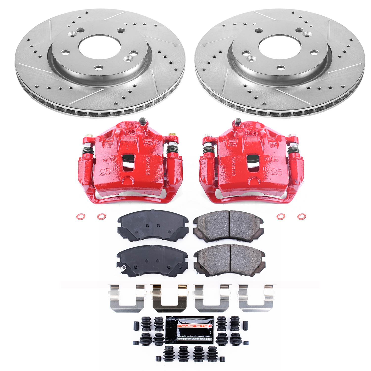 Power Stop 10-11 Kia Soul Front Z23 Evolution Sport Brake Kit w/Calipers (1x psbS2998, 1x psbK5913) thumbnail 5